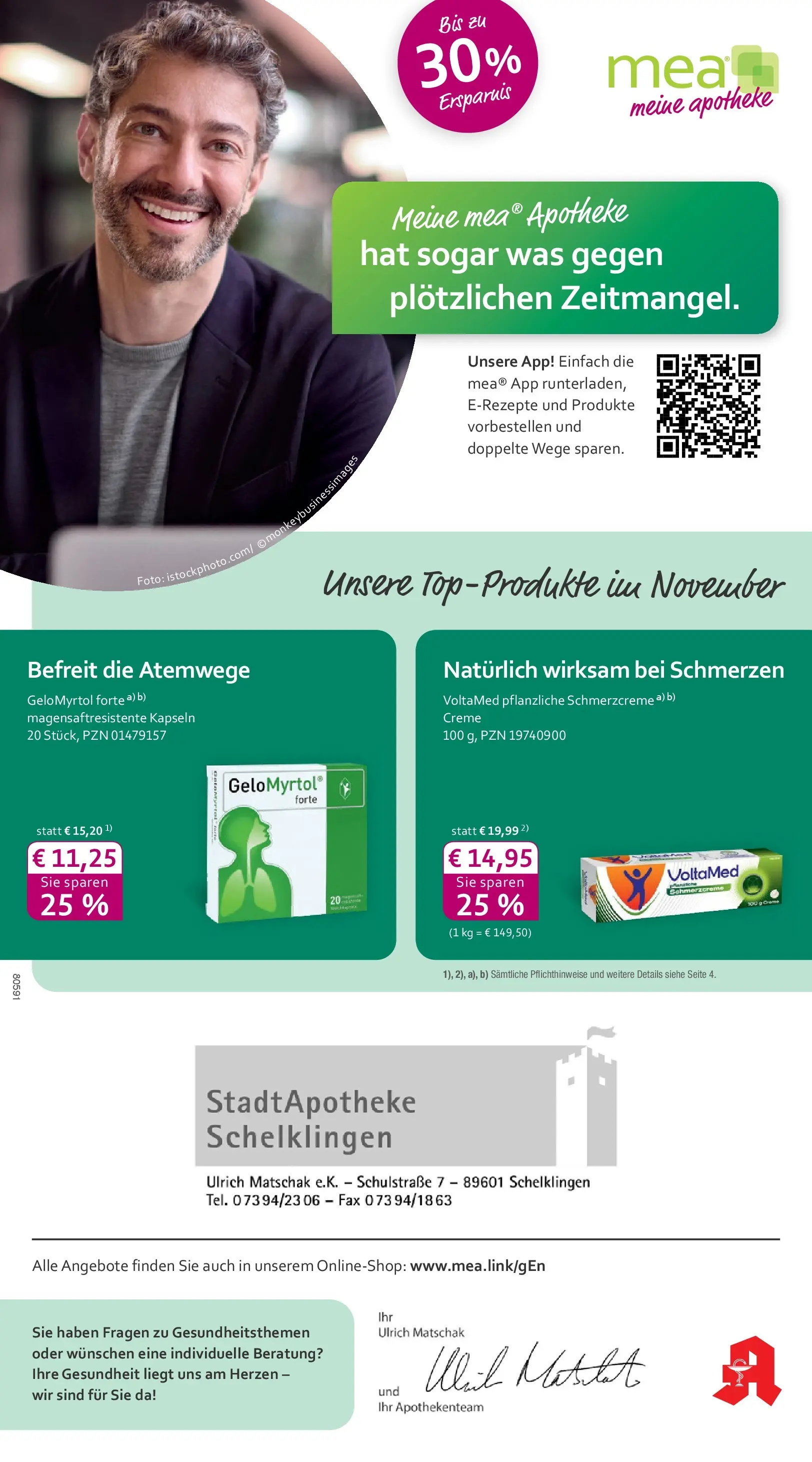 Entdecke - mea Apotheke: Top Angebote im November! (ab 31.10.2025) zum Blättern | Seite: 1 | Produkte: Creme