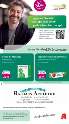 Entdecke - mea Apotheke: Top Angebote im November! ab 31.10.2025 gültig Entdecke - mea Apotheke: Top Angebote im November! ab 31.10.2025 gültig