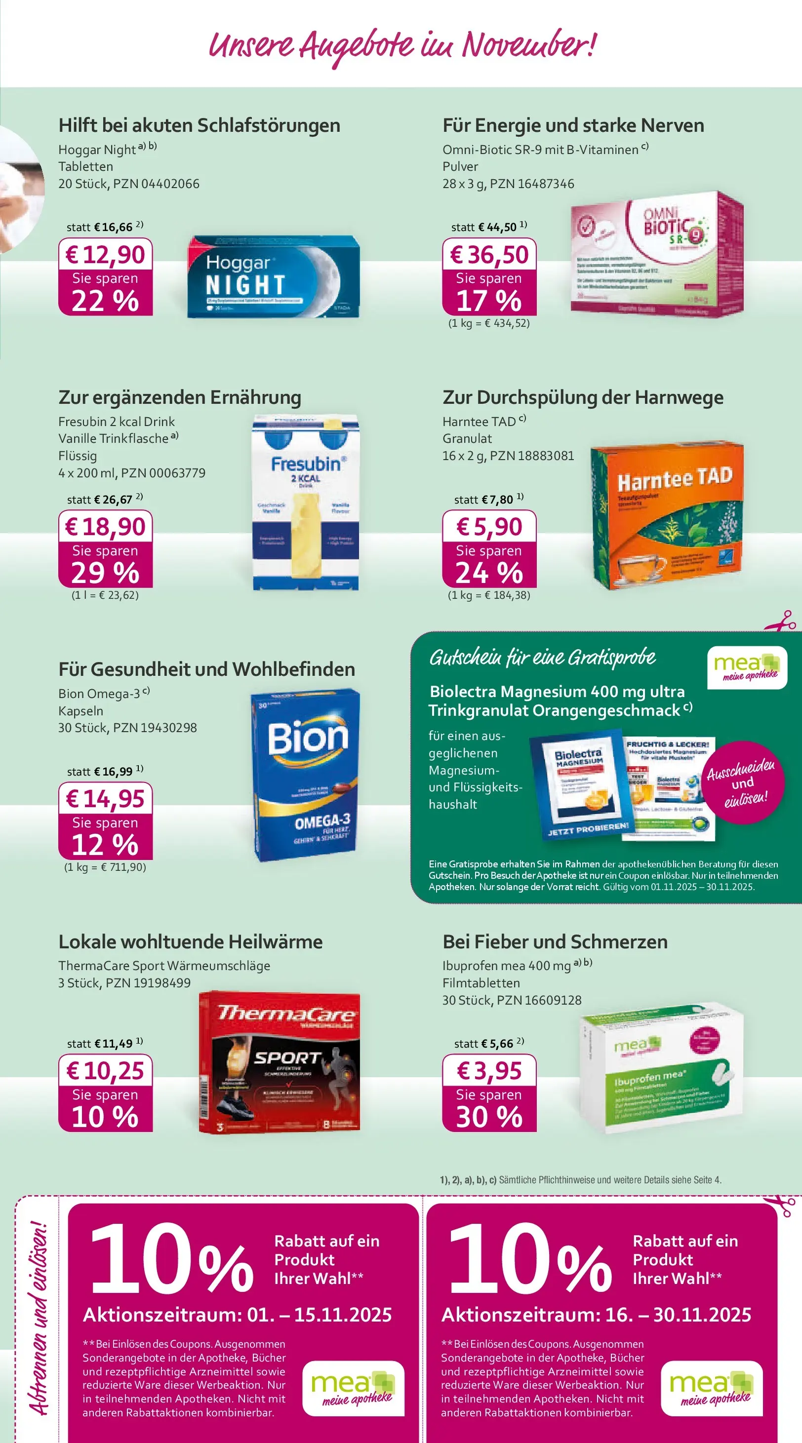 Entdecke - mea Apotheke: Top Angebote im November! (ab 31.10.2025) zum Blättern | Seite: 3