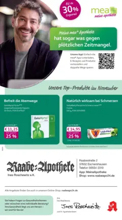 Entdecke - mea Apotheke: Top Angebote im November! ab 31.10.2025 gültig Entdecke - mea Apotheke: Top Angebote im November! ab 31.10.2025 gültig