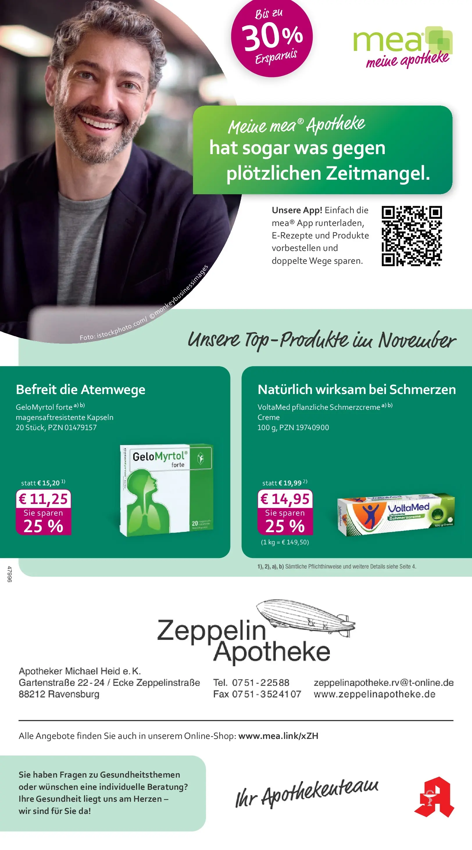 Entdecke - mea Apotheke: Top Angebote im November! (ab 31.10.2025) zum Blättern | Seite: 1 | Produkte: Creme