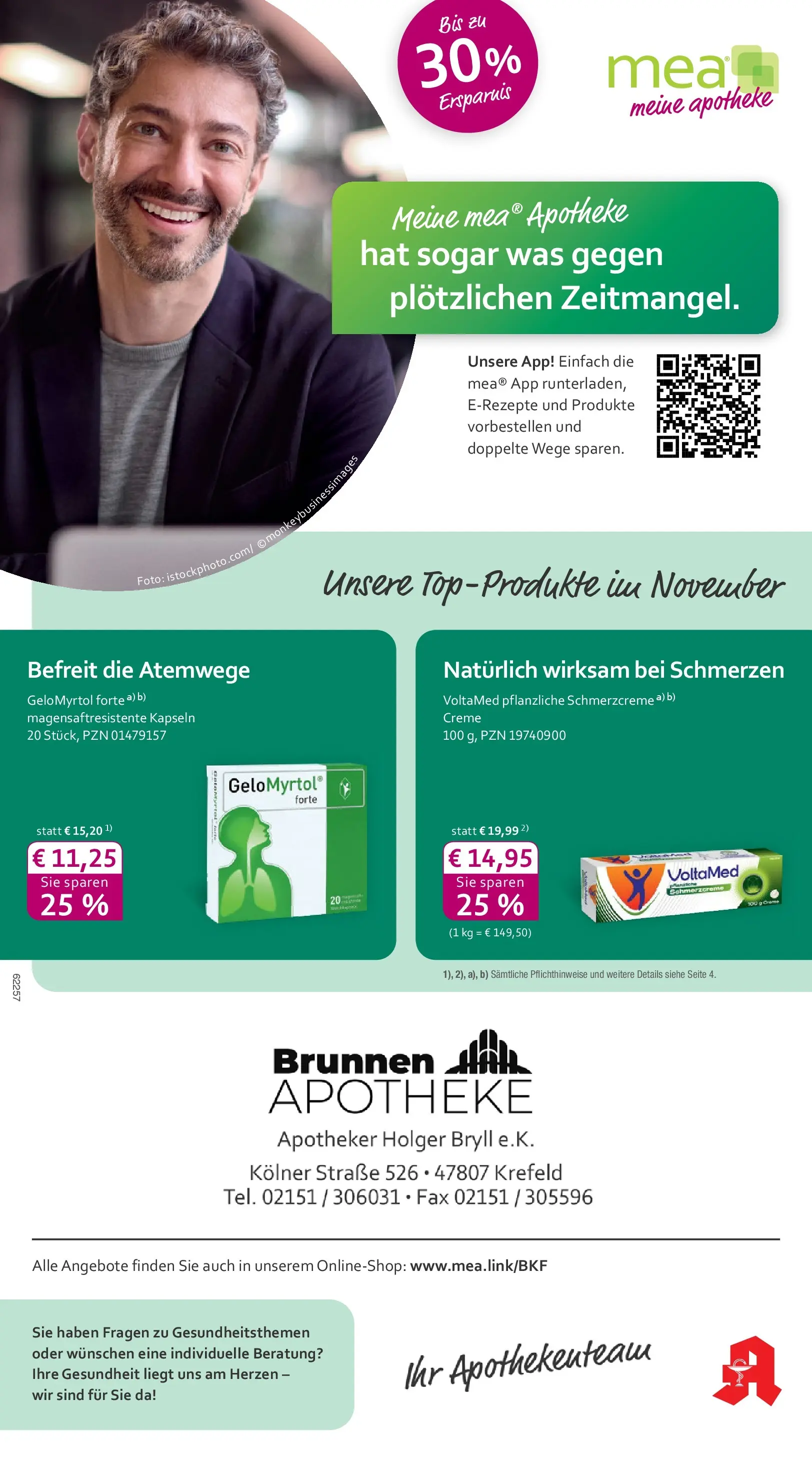 Entdecke - mea Apotheke: Top Angebote im November! (ab 31.10.2025) zum Blättern | Seite: 1 | Produkte: Creme