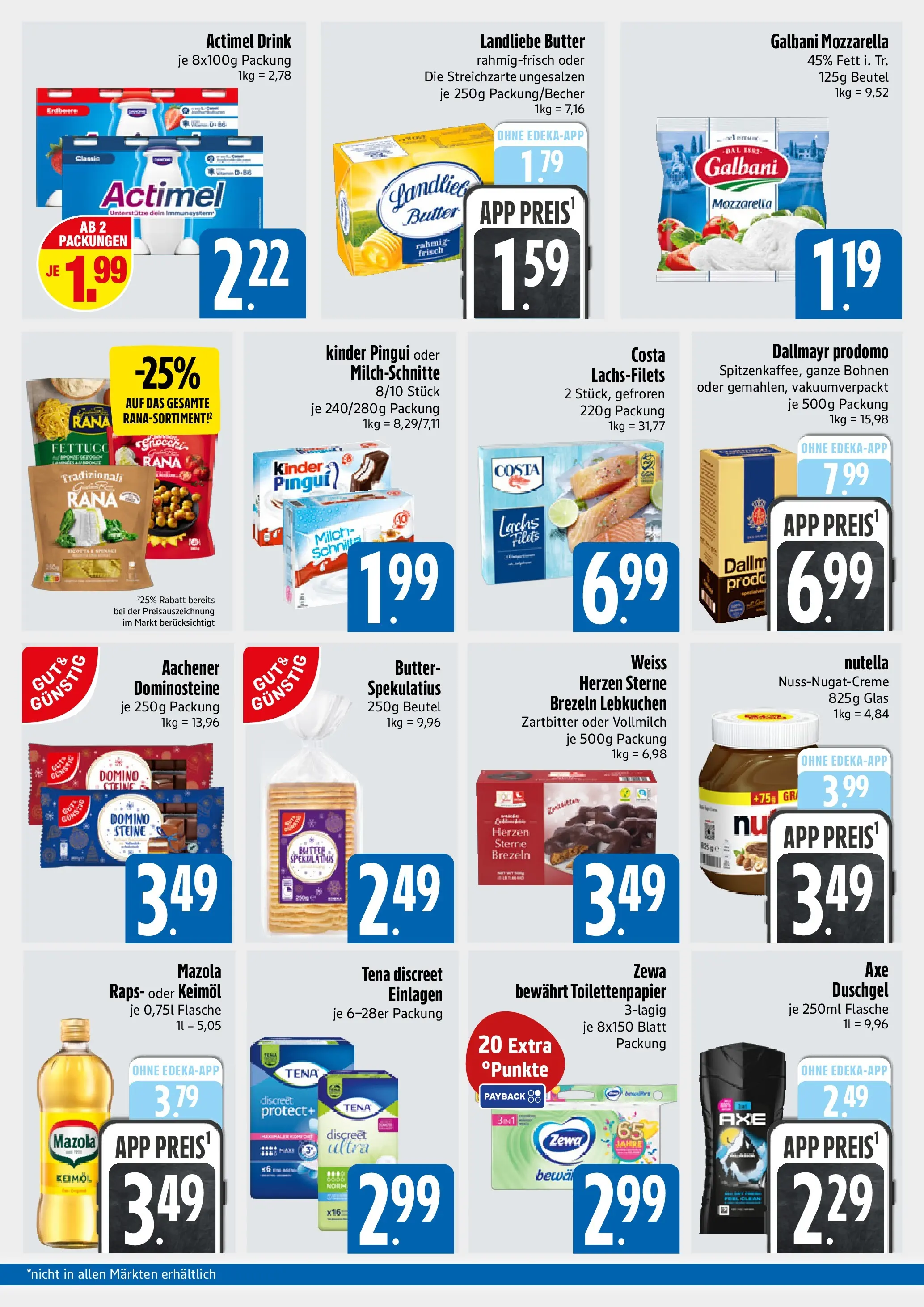 Edeka prospekt München	 (ab 26.10.2025) » Angebote Online | Seite: 2 | Produkte: Actimel, Milch, Butter, Landliebe butter