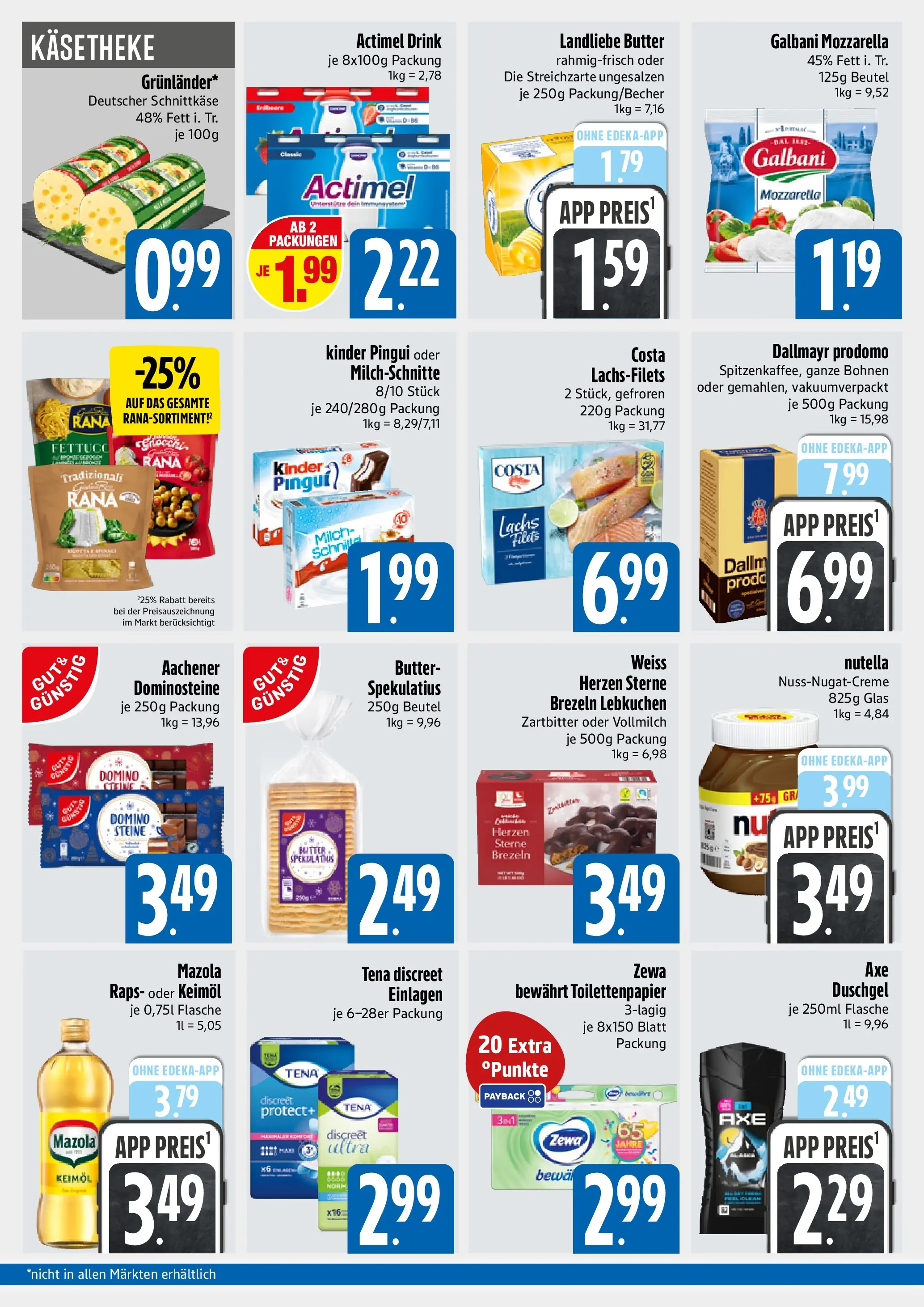 Edeka prospekt München	 (ab 26.10.2025) » Angebote Online | Seite: 2 | Produkte: Milch, Zewa, Duschgel, Axe