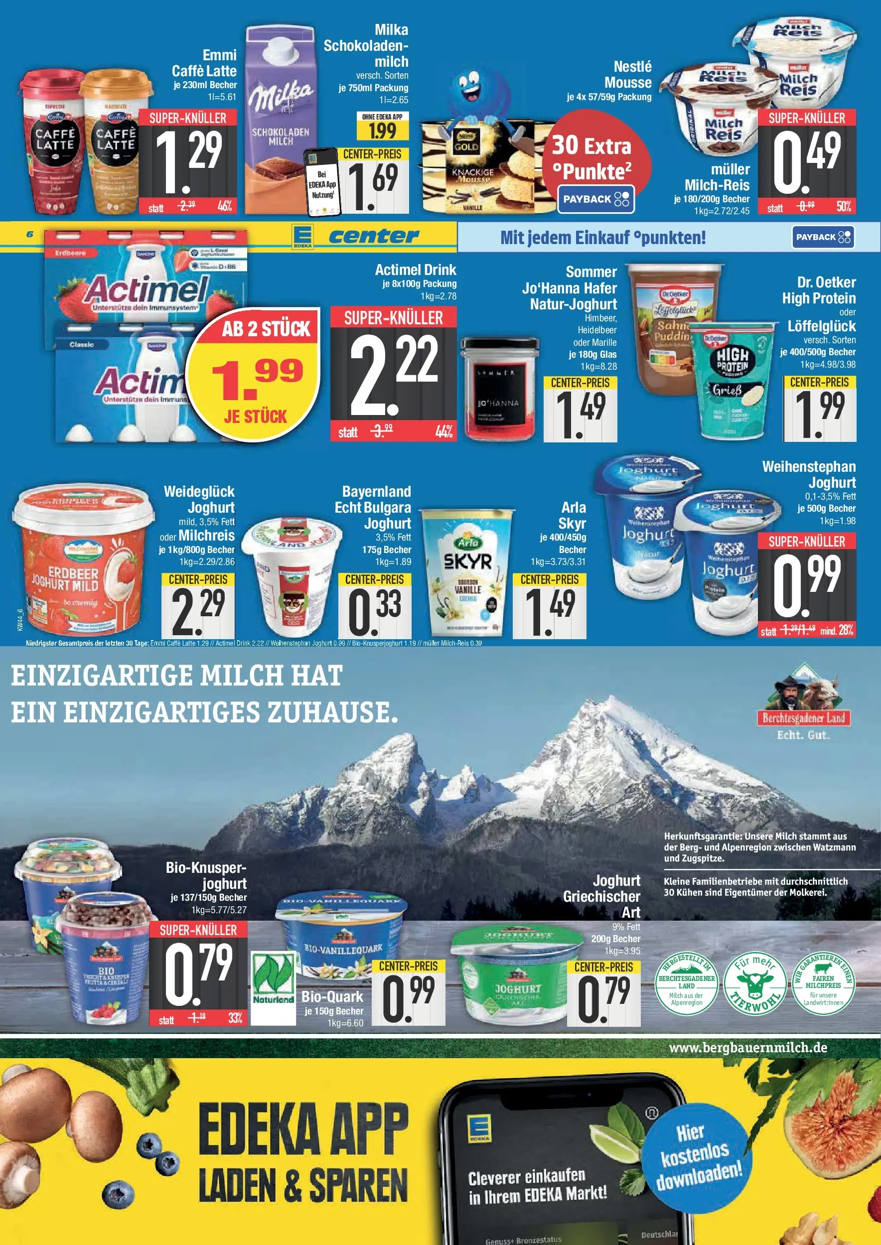Edeka prospekt Bad Reichenhall	 (ab 26.10.2025) » Angebote Online | Seite: 6 | Produkte: High protein pudding, Milch, Joghurt, Pudding