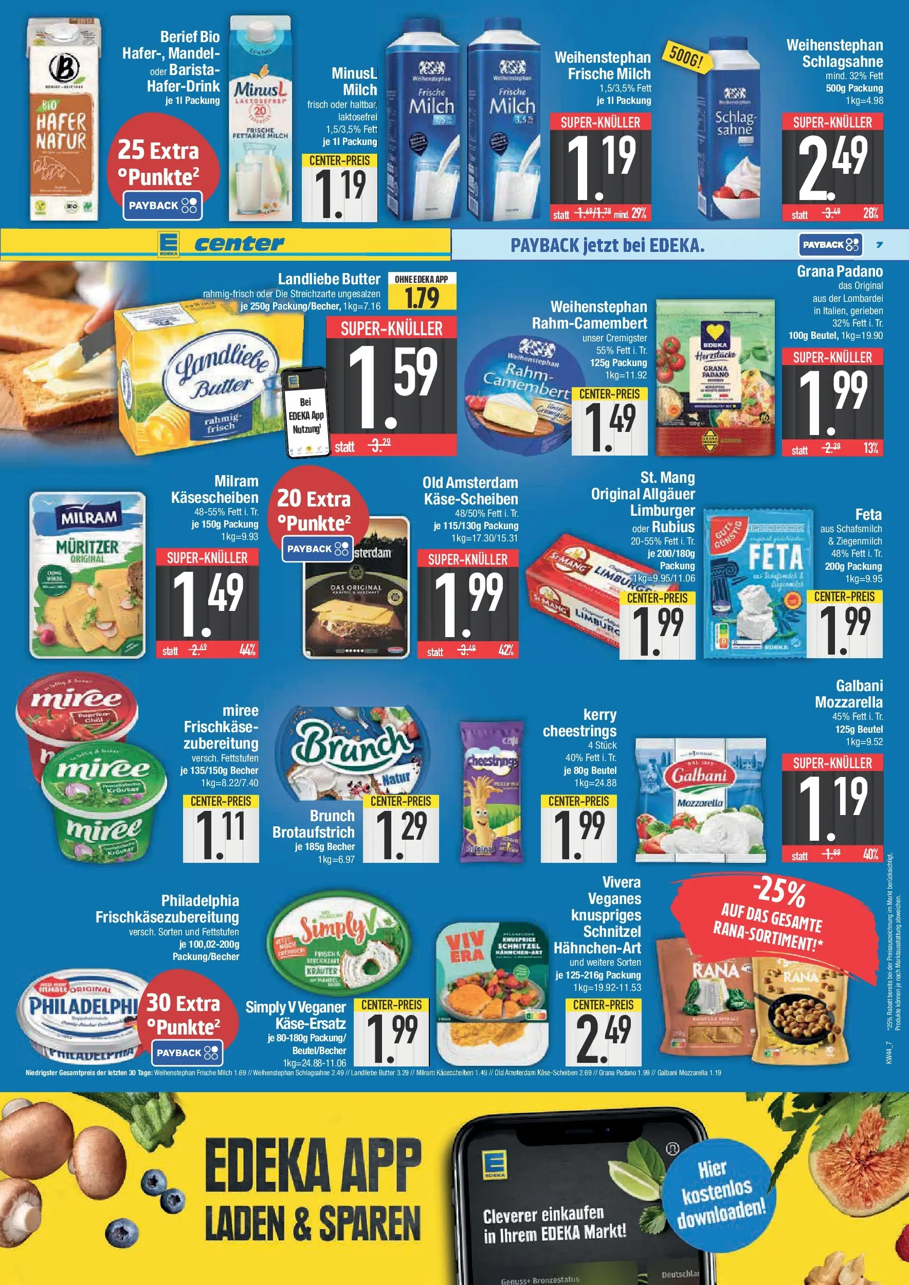 Edeka prospekt Bad Reichenhall	 (ab 26.10.2025) » Angebote Online | Seite: 7 | Produkte: Mozzarella, Schnitzel, Haferdrink, Sahne