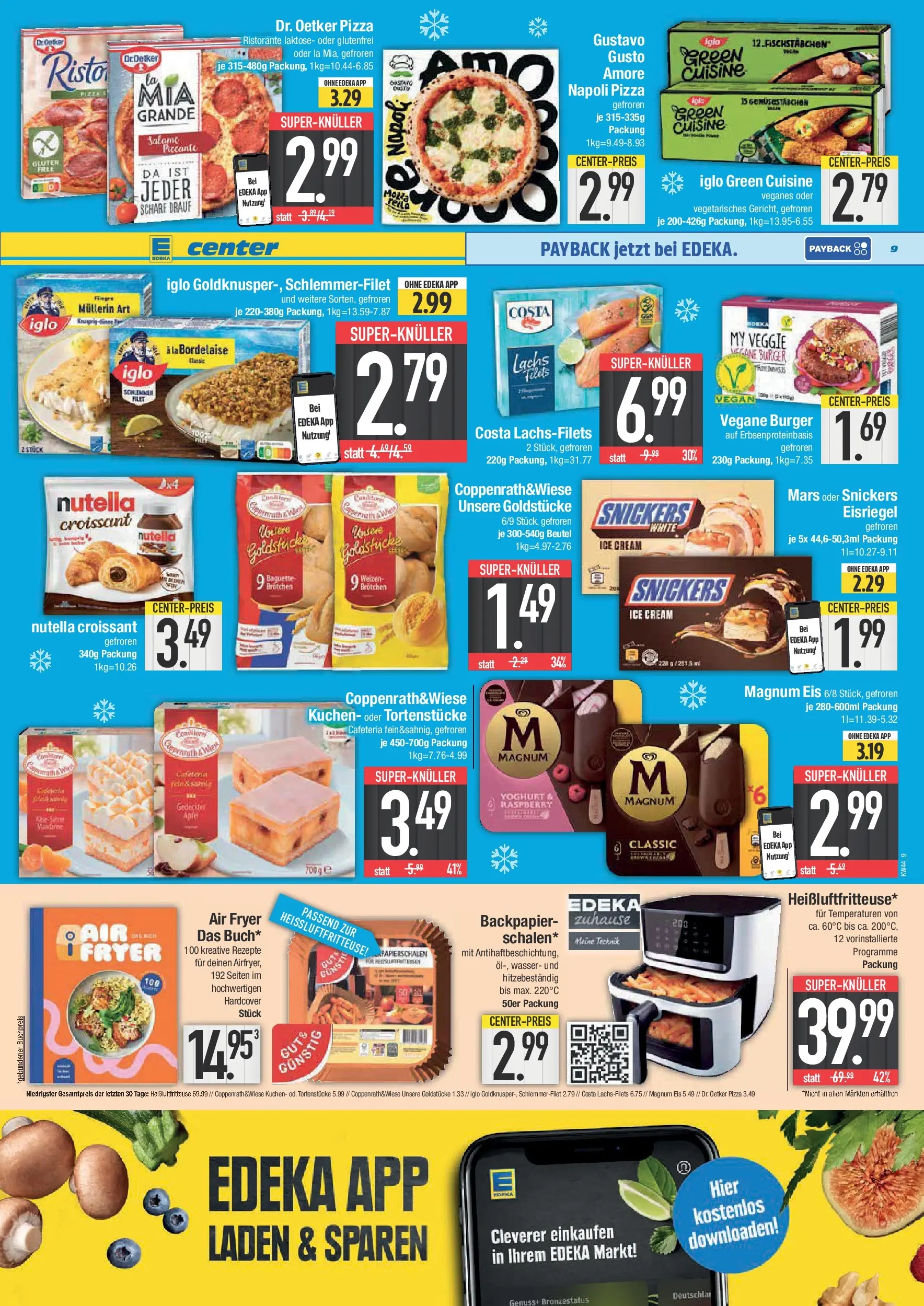 Edeka prospekt Bad Reichenhall	 (ab 26.10.2025) » Angebote Online | Seite: 9 | Produkte: Baguette, Pizza, Kuchen, Heißluftfritteuse
