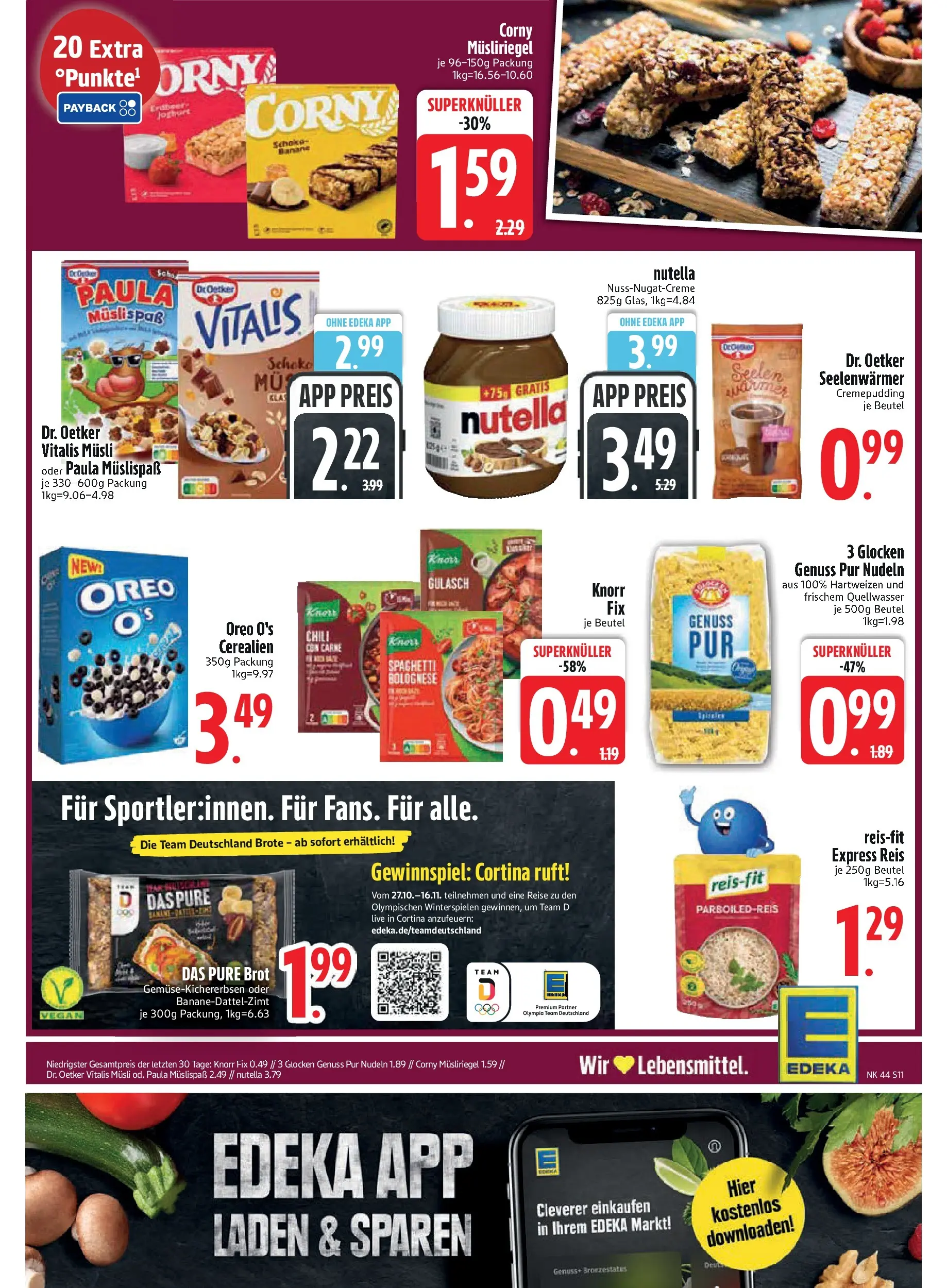 Edeka prospekt Rötz	 (ab 26.10.2025) » Angebote Online | Seite: 11 | Produkte: Knorr, Pudding, Gulasch, Chili