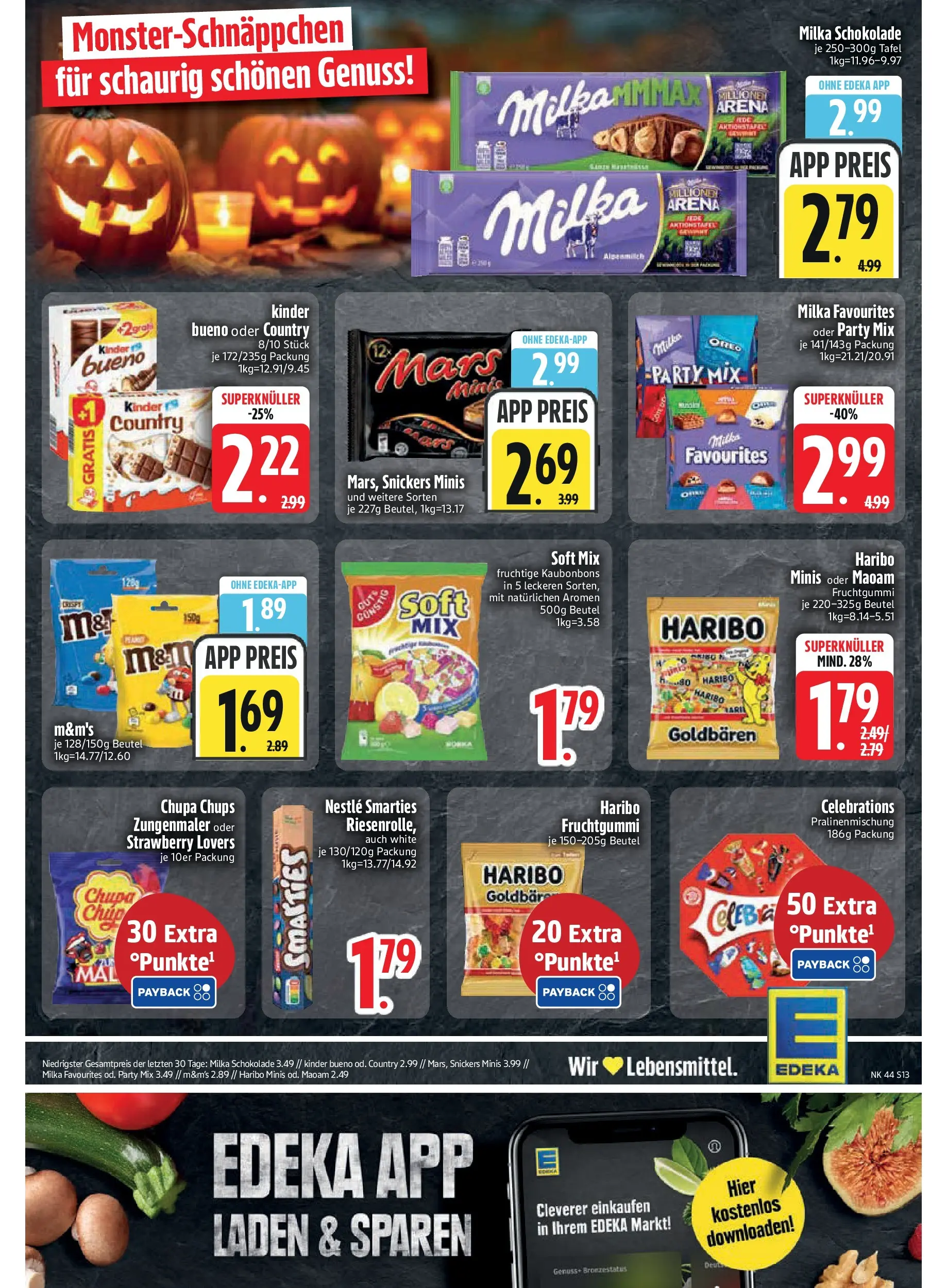 Edeka prospekt Rötz	 (ab 26.10.2025) » Angebote Online | Seite: 13 | Produkte: Milka schokolade, Milka, Snickers, Mars