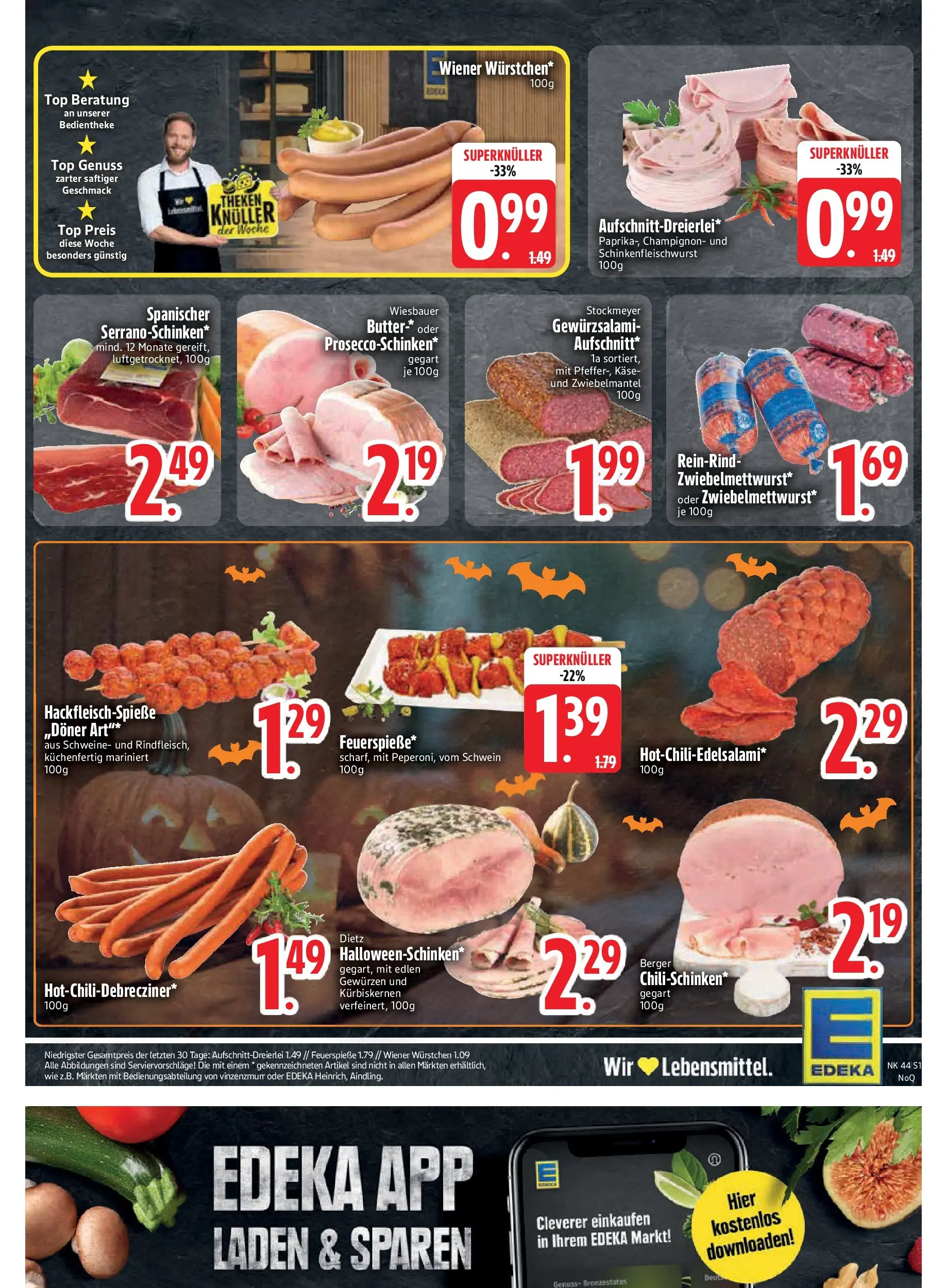 Edeka prospekt Rötz	 (ab 26.10.2025) » Angebote Online | Seite: 15 | Produkte: Top, Wiener wurstchen, Butter, Käse