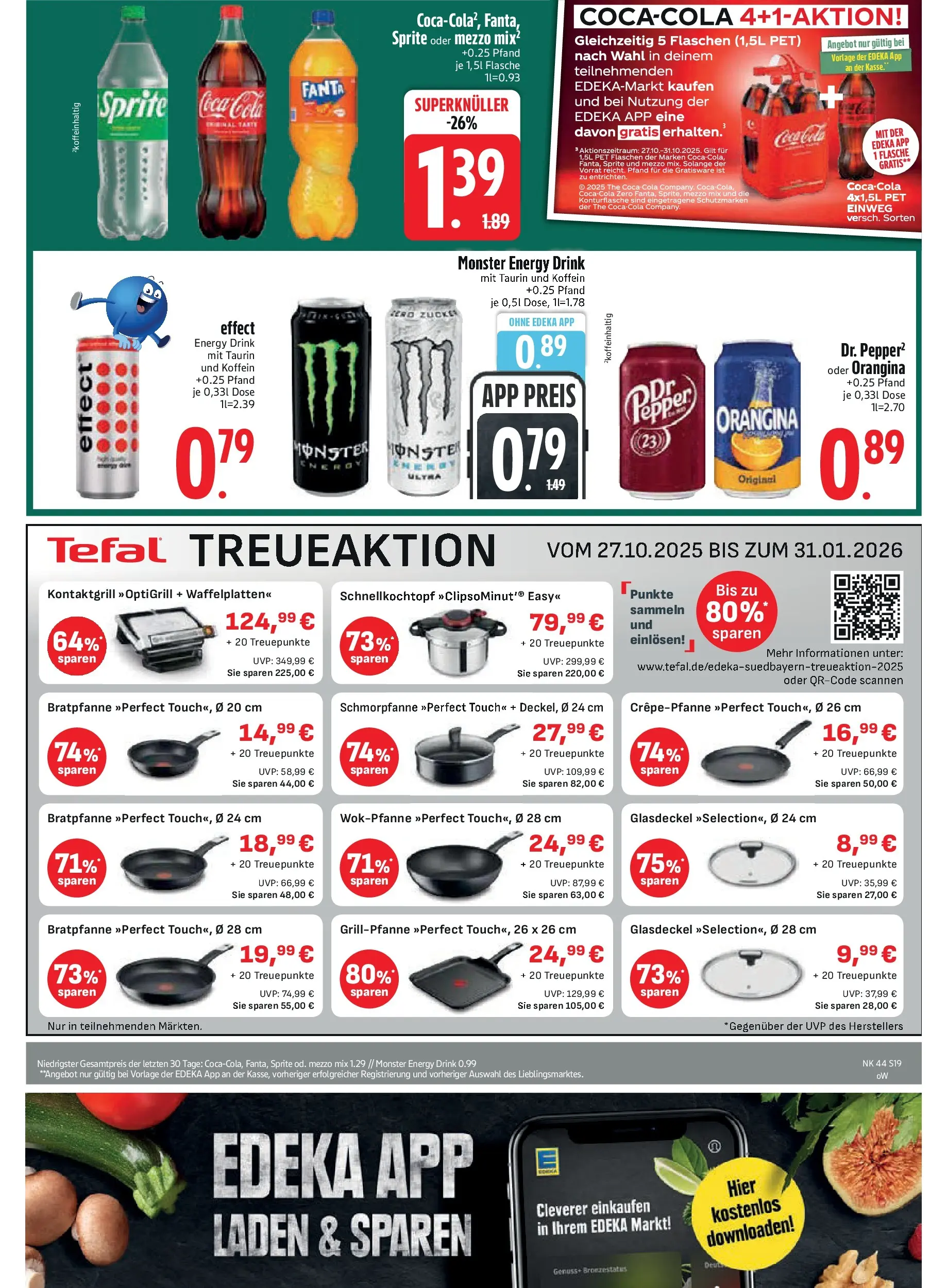 Edeka prospekt Rötz	 (ab 26.10.2025) » Angebote Online | Seite: 19 | Produkte: Grill, Coca cola, Cola, Monster