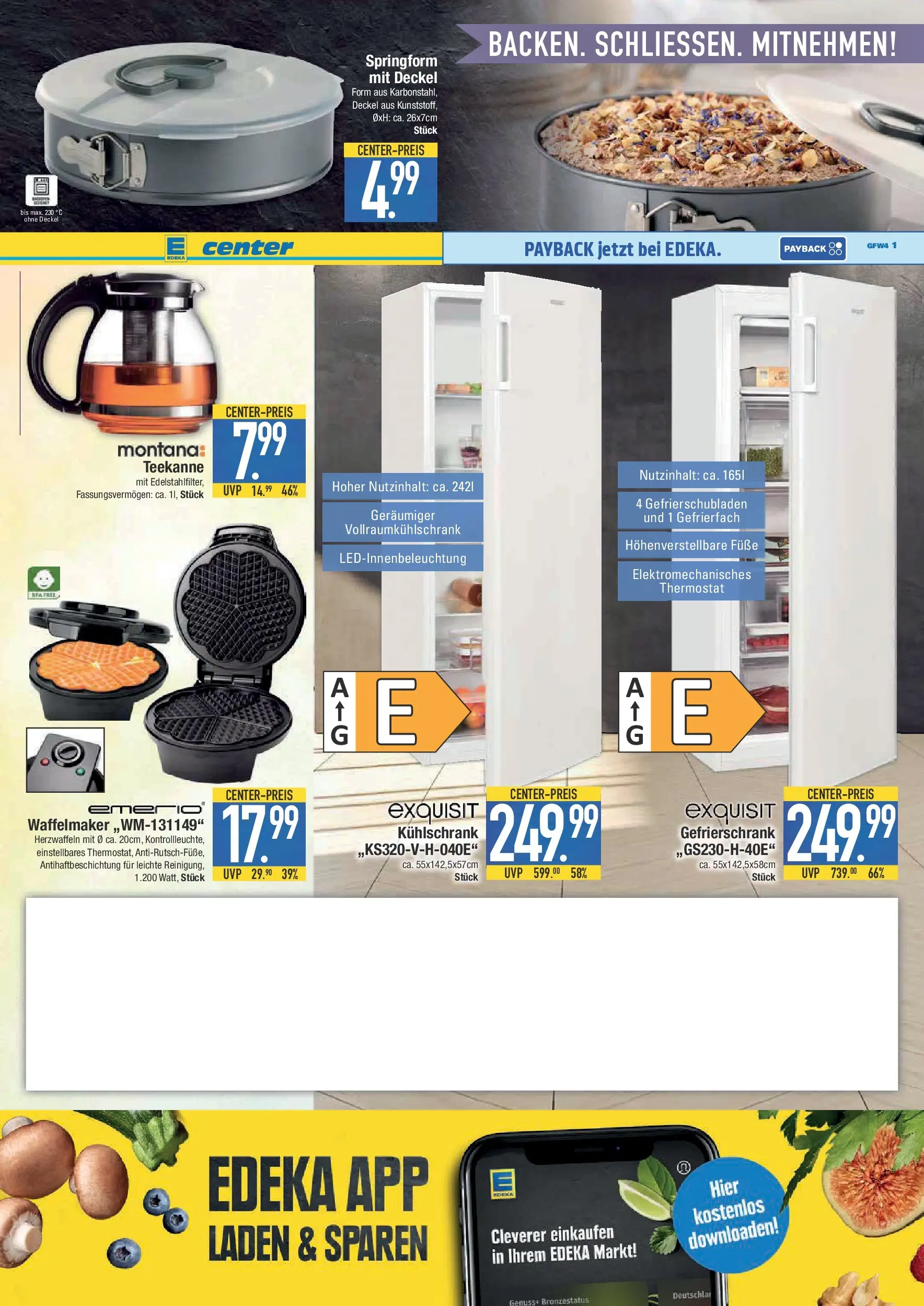 Edeka prospekt Schwabmünchen	 (ab 26.10.2025) » Angebote Online | Seite: 17 | Produkte: Gefrierschrank, Kühlschrank, Teekanne