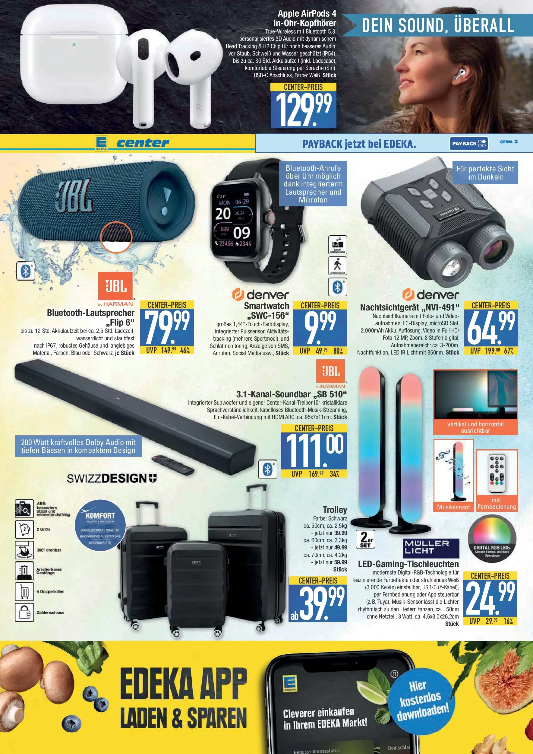 Edeka prospekt Schwabmünchen	 (ab 26.10.2025) » Angebote Online | Seite: 19 | Produkte: Mikrofon, Smartwatch, Apple, Video