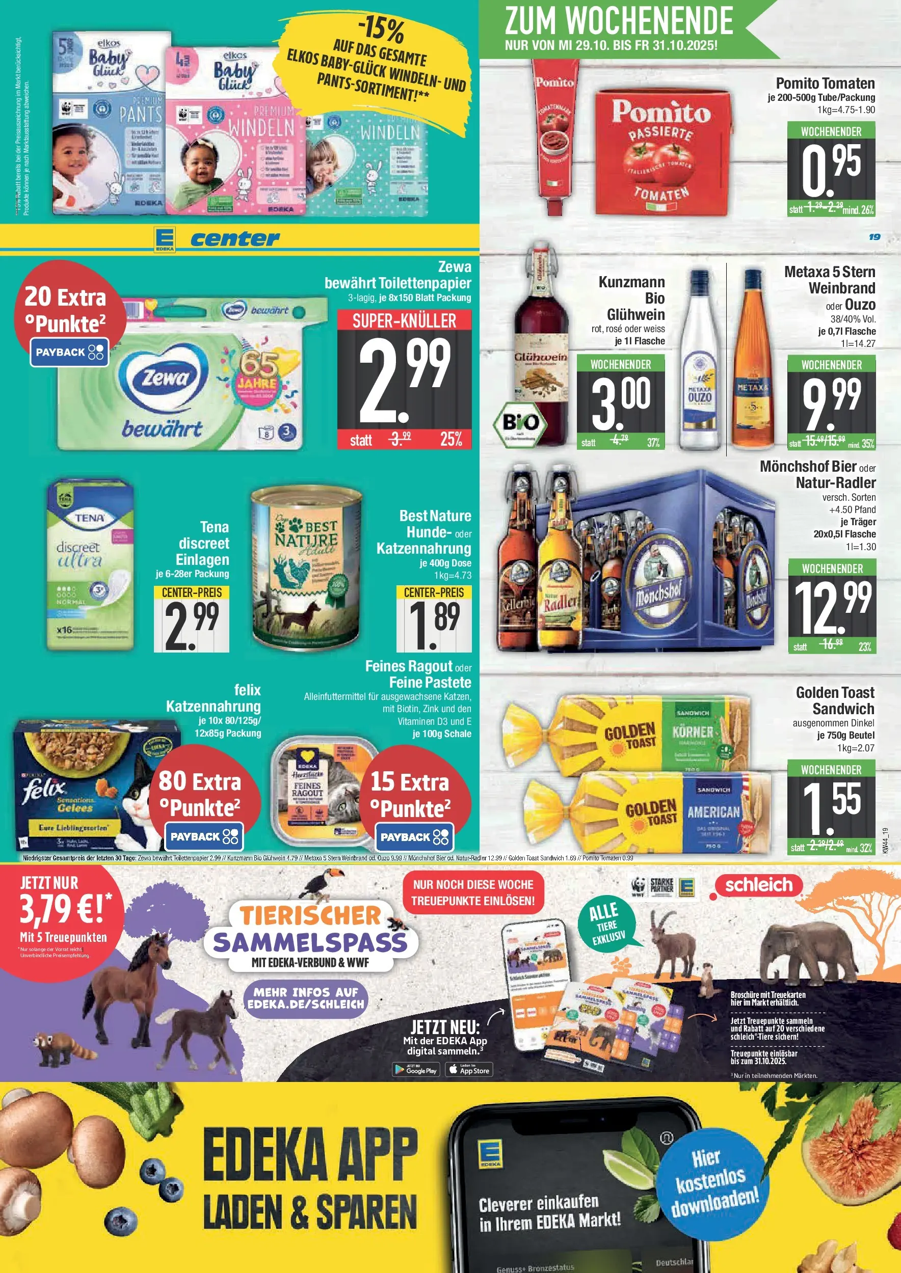 Edeka prospekt Schwabmünchen	 (ab 26.10.2025) » Angebote Online | Seite: 23 | Produkte: Monchshof, Ouzo, Metaxa, Radler