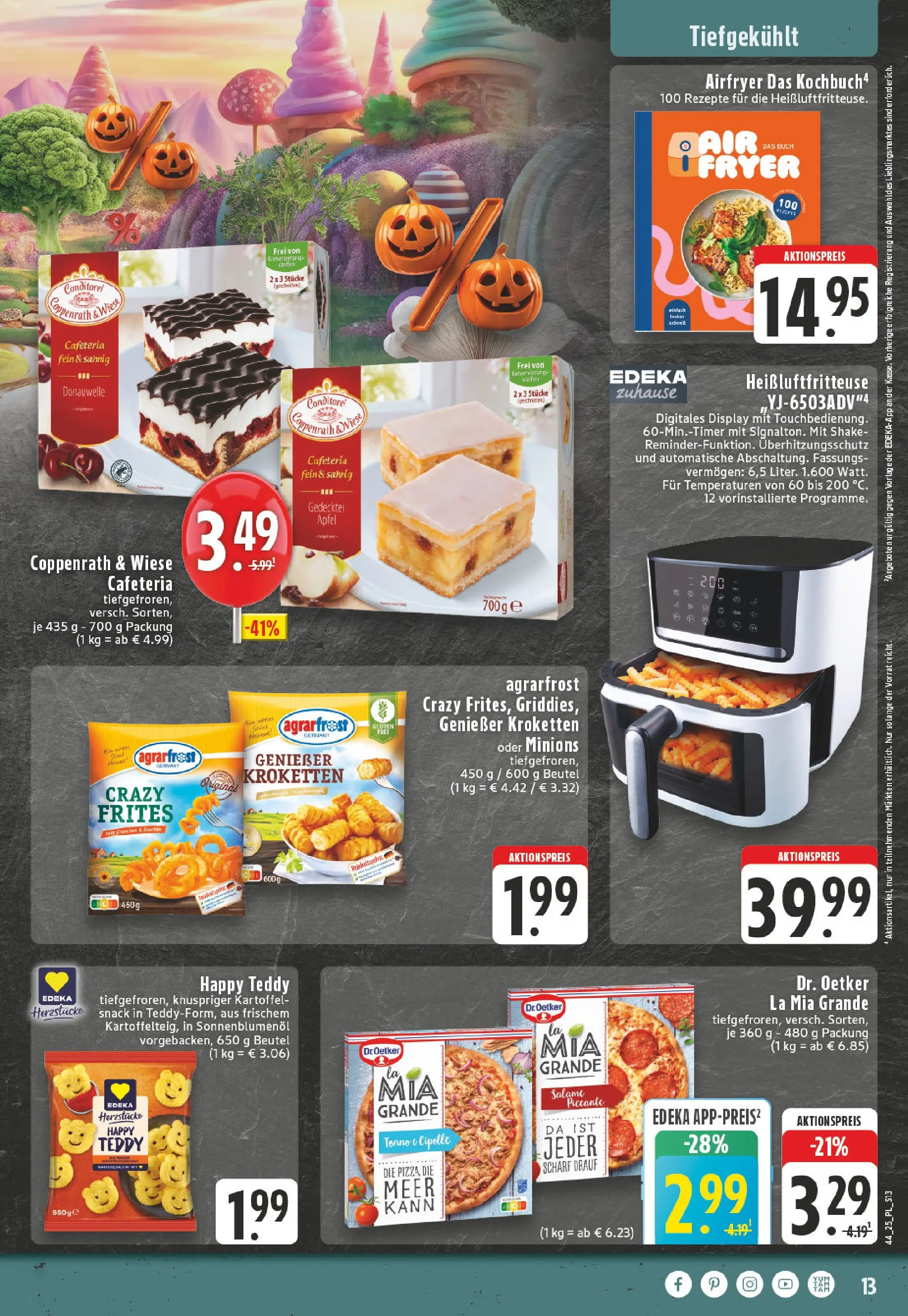 Edeka prospekt Eschweiler-Dürwiß	 (ab 26.10.2025) » Angebote Online | Seite: 13 | Produkte: Sonnenblumenol, Äpfel, Pizza, Heißluftfritteuse