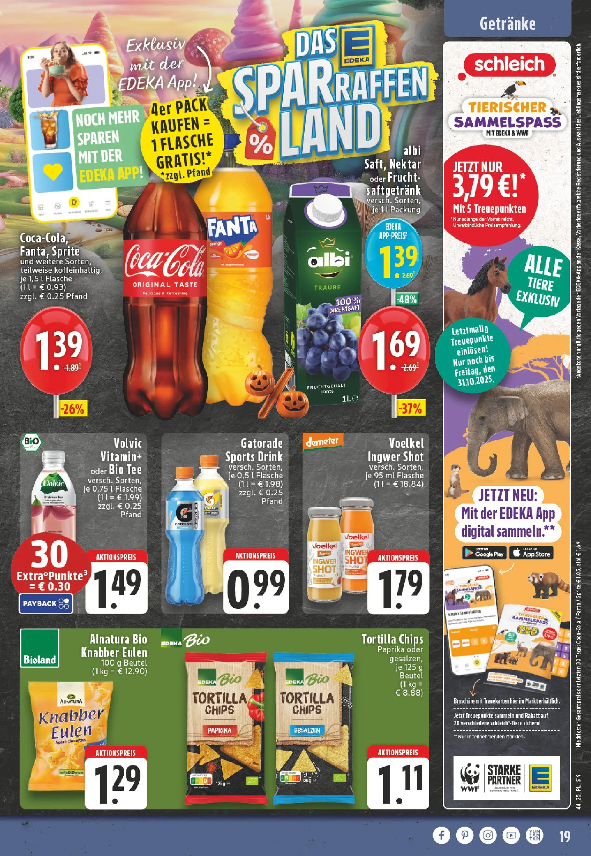 Edeka prospekt Eschweiler-Dürwiß	 (ab 26.10.2025) » Angebote Online | Seite: 19 | Produkte: Fanta, Sprite, Tee, Volvic