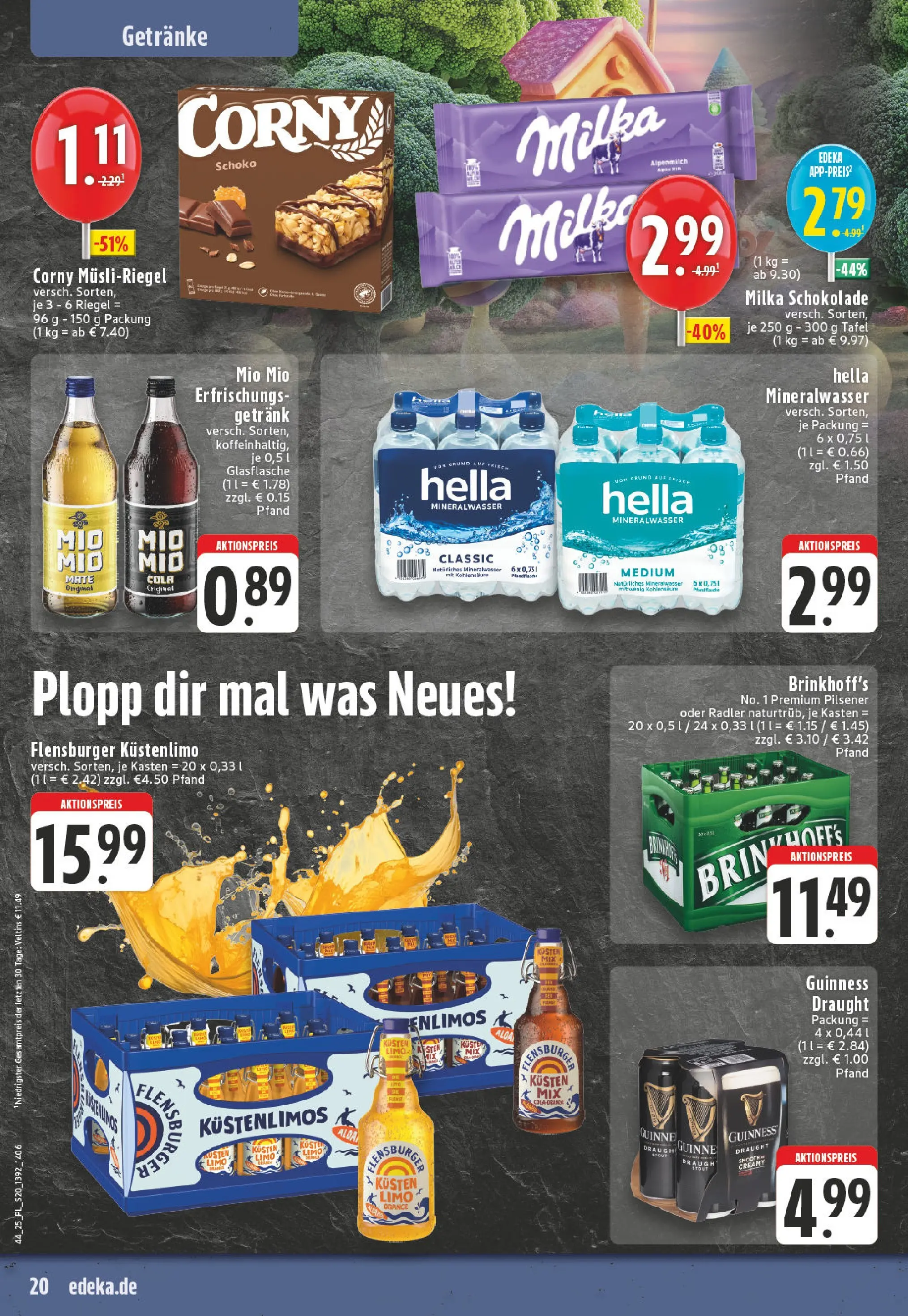 Edeka prospekt Bocholt - Holtwick	 (ab 26.10.2025) » Angebote Online | Seite: 20 | Produkte: Schokolade, Burger, Flensburger, Hella