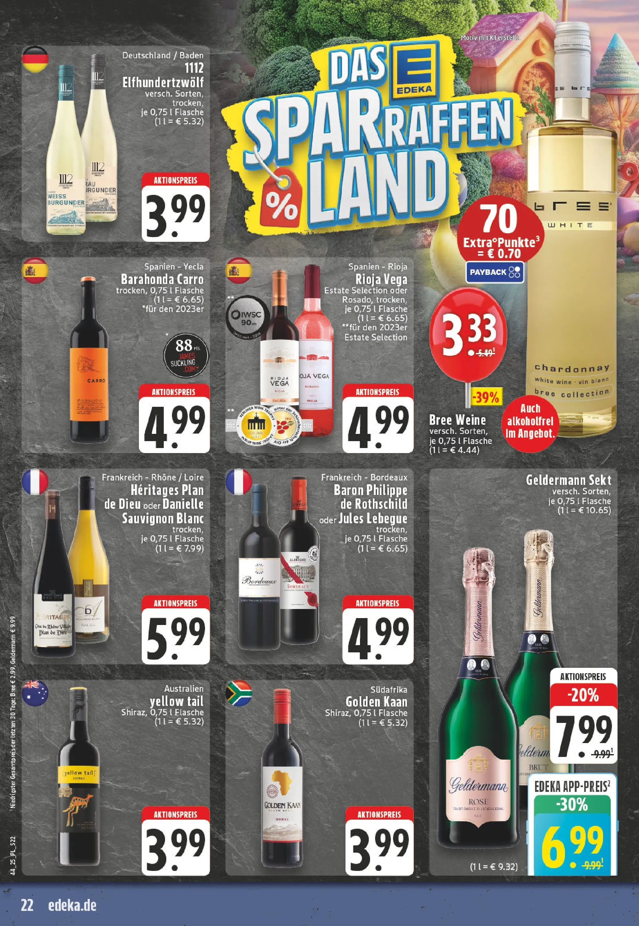 Edeka prospekt Eschweiler-Dürwiß	 (ab 26.10.2025) » Angebote Online | Seite: 22 | Produkte: Sekt, Bree