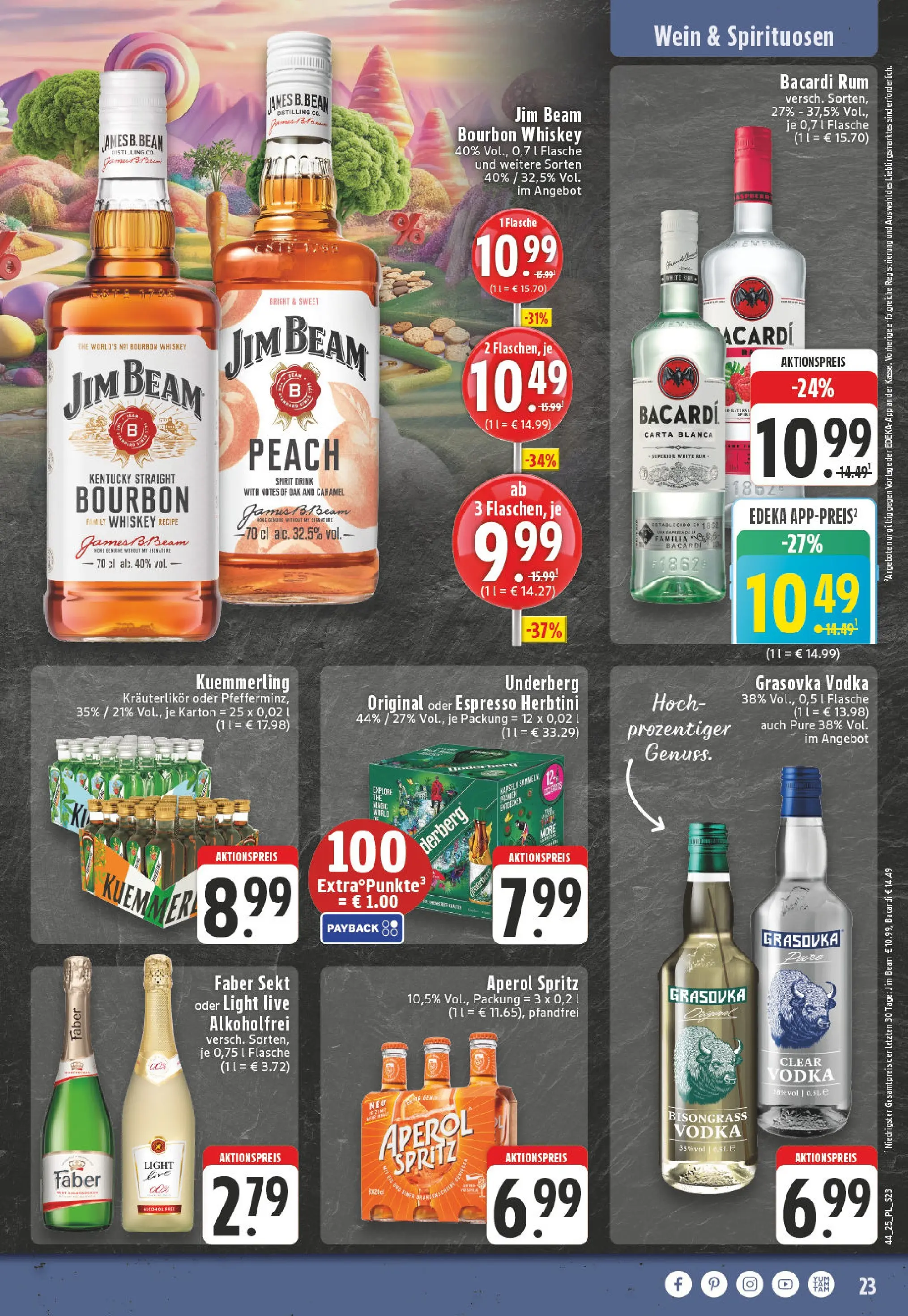 Edeka prospekt Eschweiler-Dürwiß	 (ab 26.10.2025) » Angebote Online | Seite: 23 | Produkte: Rum, Kuemmerling, Bourbon, Whiskey