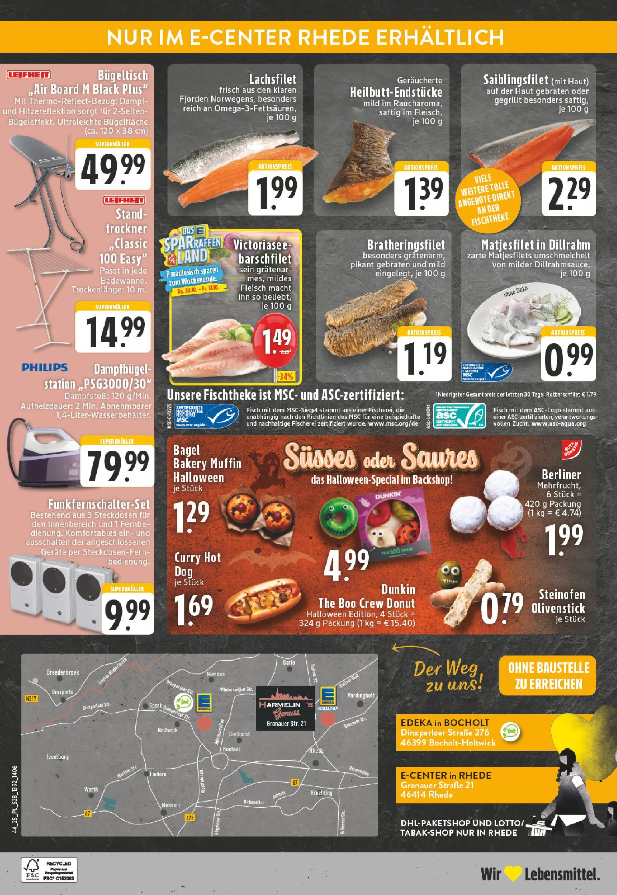 Edeka prospekt Bocholt - Holtwick	 (ab 26.10.2025) » Angebote Online | Seite: 28 | Produkte: Berliner, Philips, Trockner, Fisch