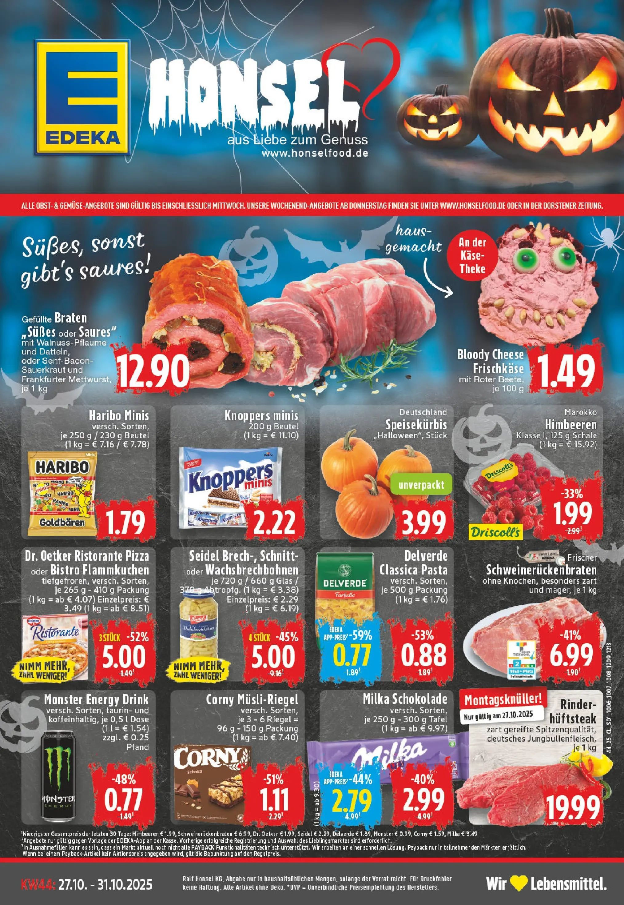 Edeka prospekt Dorsten	 (ab 26.10.2025) » Angebote Online | Seite: 1 | Produkte: Milka, Obst, Knoppers, Pizza