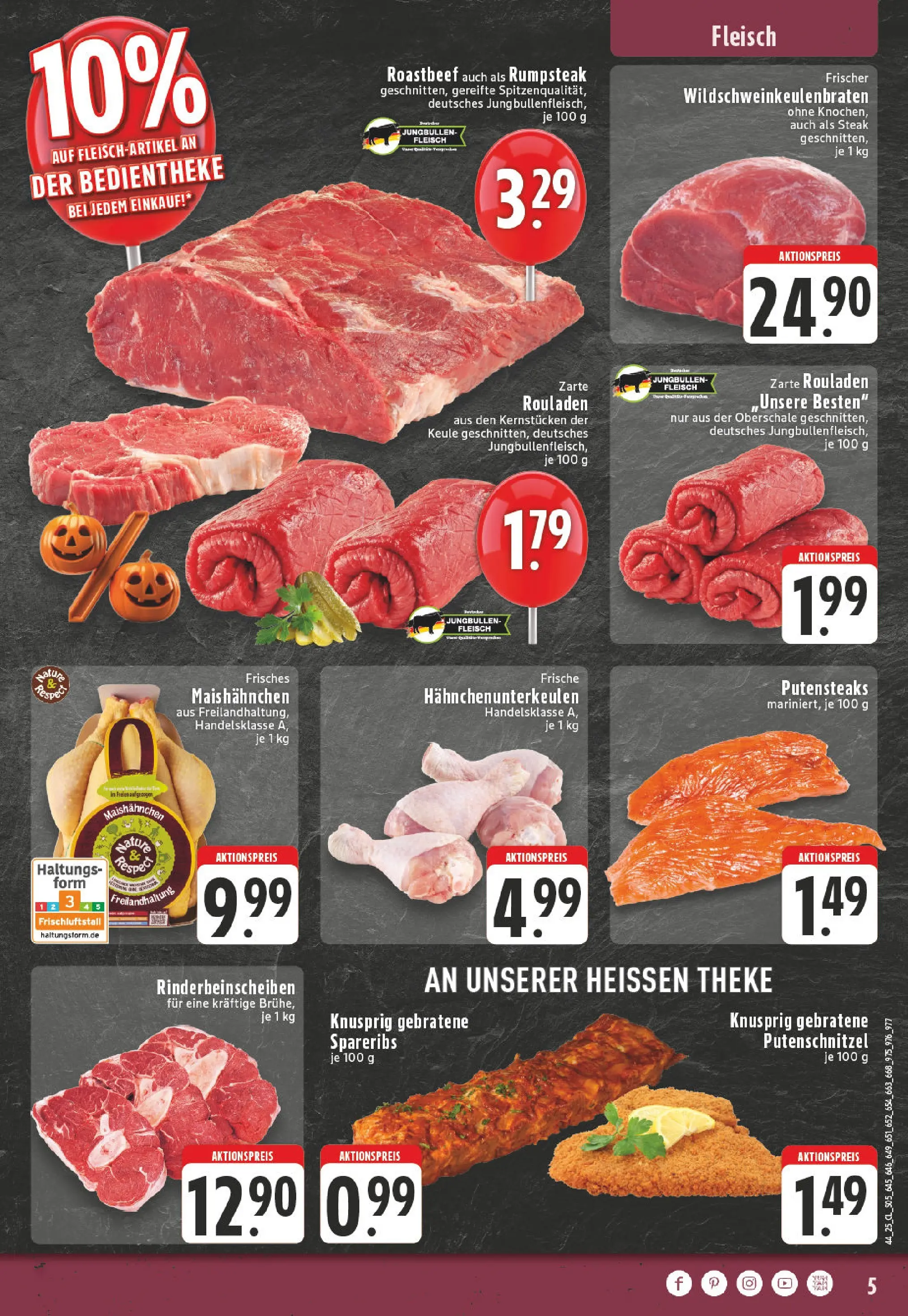 Edeka prospekt Mülheim / Ruhr	 (ab 26.10.2025) » Angebote Online | Seite: 5 | Produkte: Rumpsteak, Schnitzel, Putenschnitzel, Steak