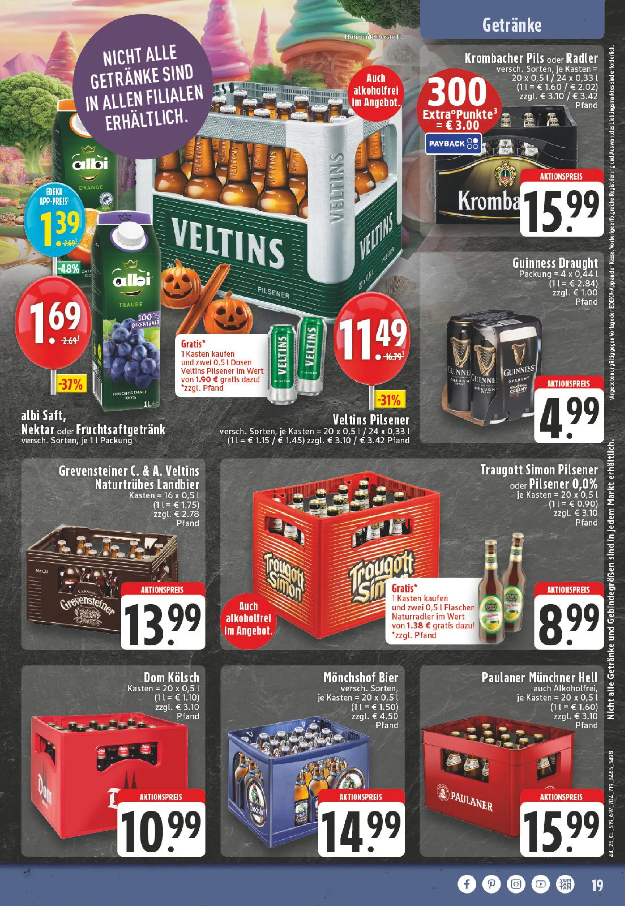 Edeka prospekt Bonn	 (ab 26.10.2025) » Angebote Online | Seite: 19 | Produkte: Monchshof, Pils, Radler, Krombacher