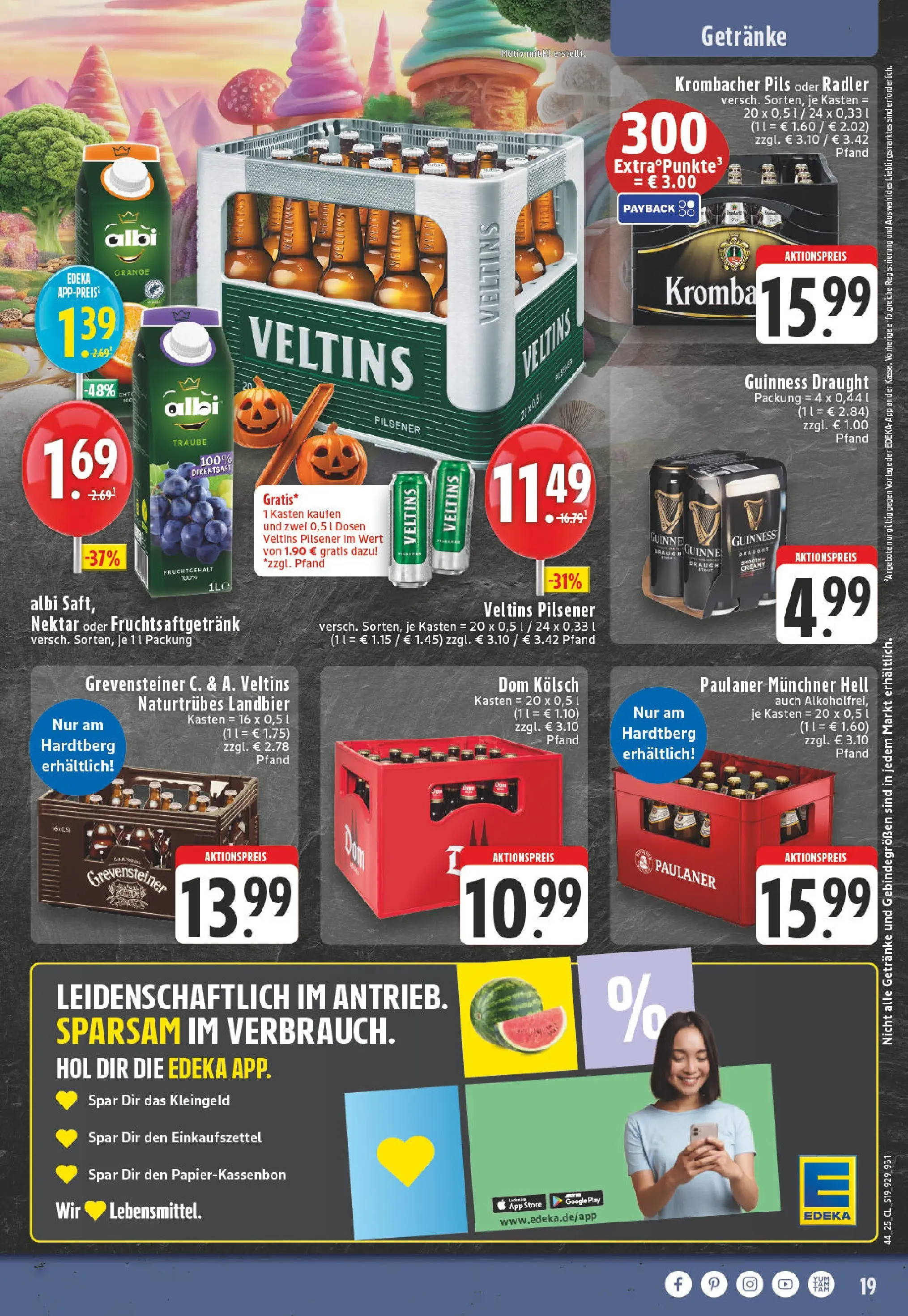 Edeka prospekt Bonn	 (ab 26.10.2025) » Angebote Online | Seite: 19 | Produkte: Pils, Radler, Paulaner, Veltins