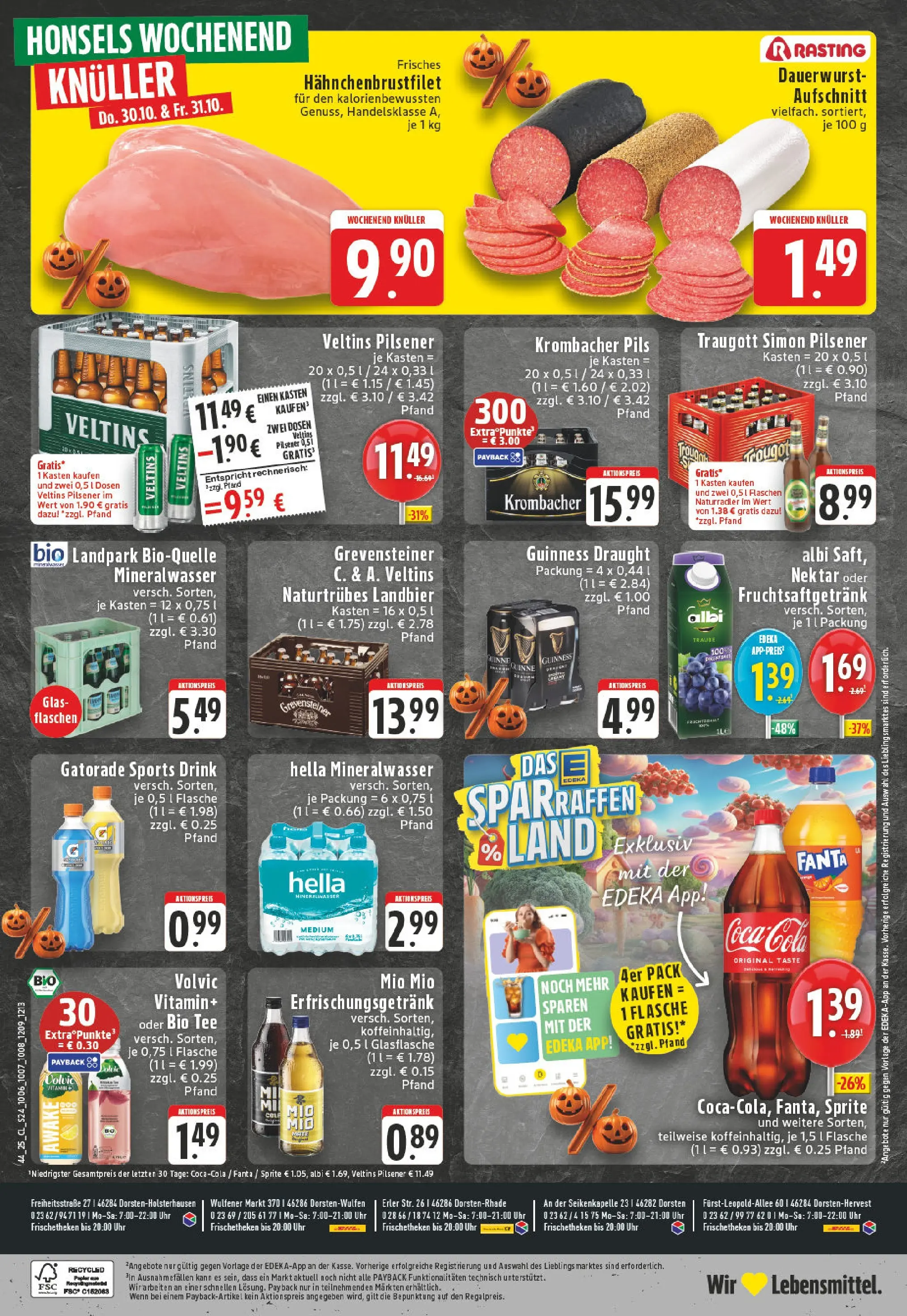 Edeka prospekt Dorsten	 (ab 26.10.2025) » Angebote Online | Seite: 26 | Produkte: Fanta, Krombacher, Tee, Veltins