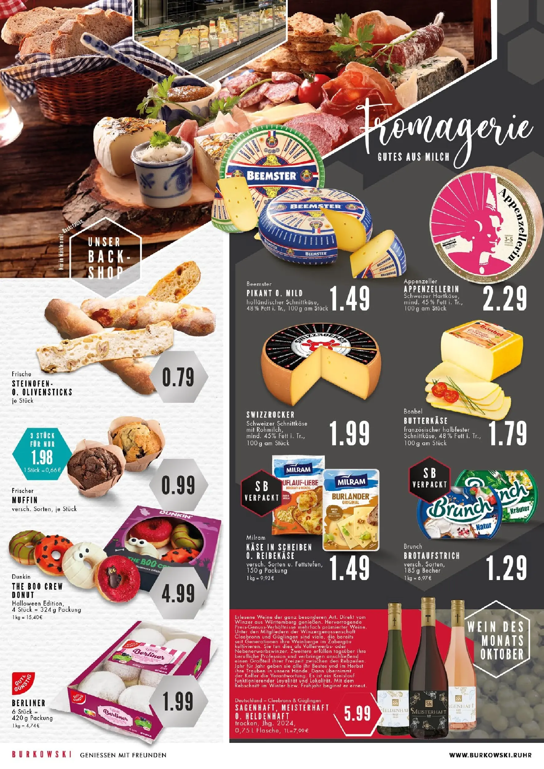 Edeka prospekt Bochum	 (ab 26.10.2025) » Angebote Online | Seite: 2 | Produkte: Berliner, Käse, Trauben, Reibekase