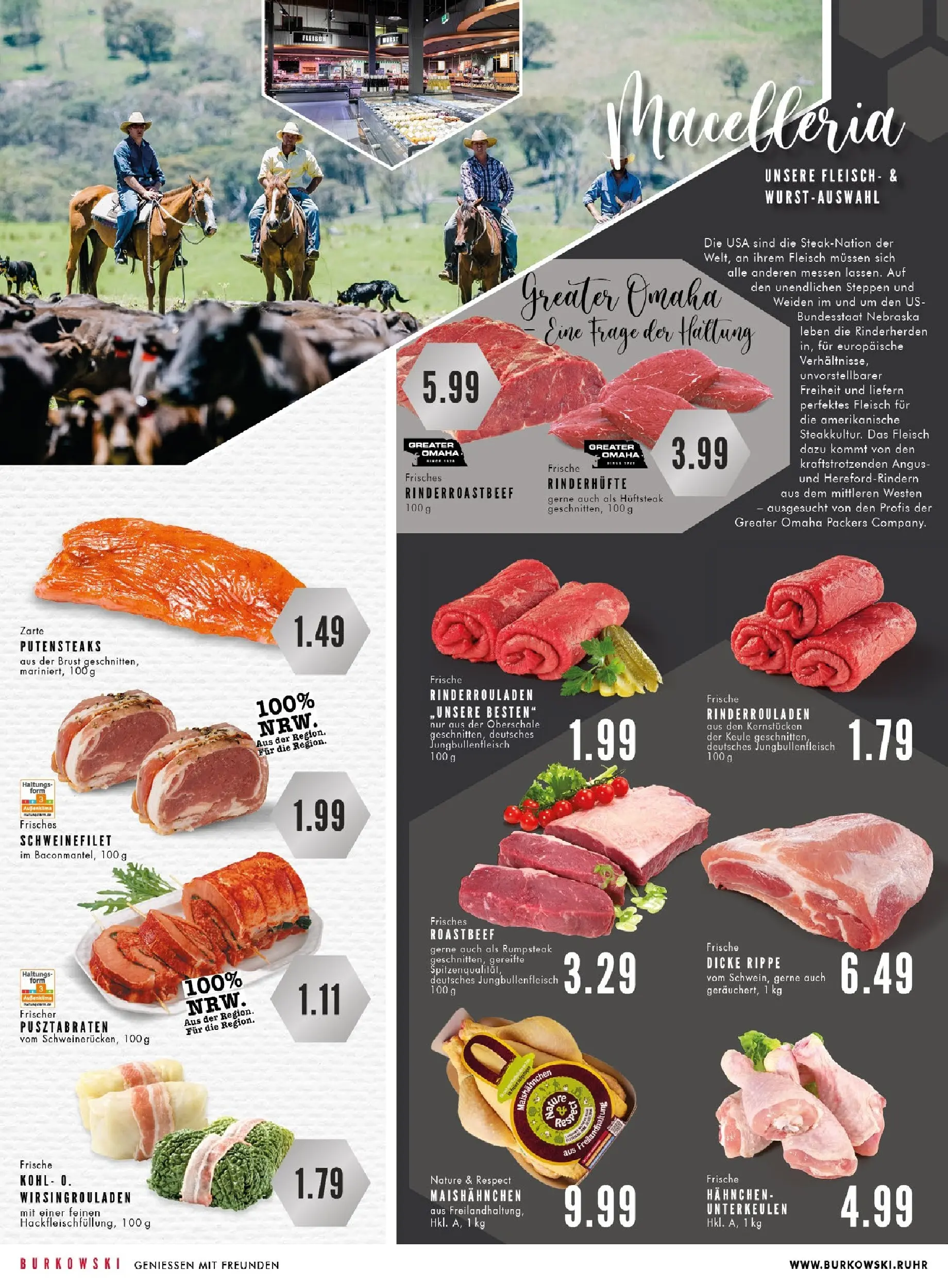 Edeka prospekt Bochum	 (ab 26.10.2025) » Angebote Online | Seite: 4 | Produkte: Rinderrouladen, Rumpsteak, Hahnchen, Roastbeef