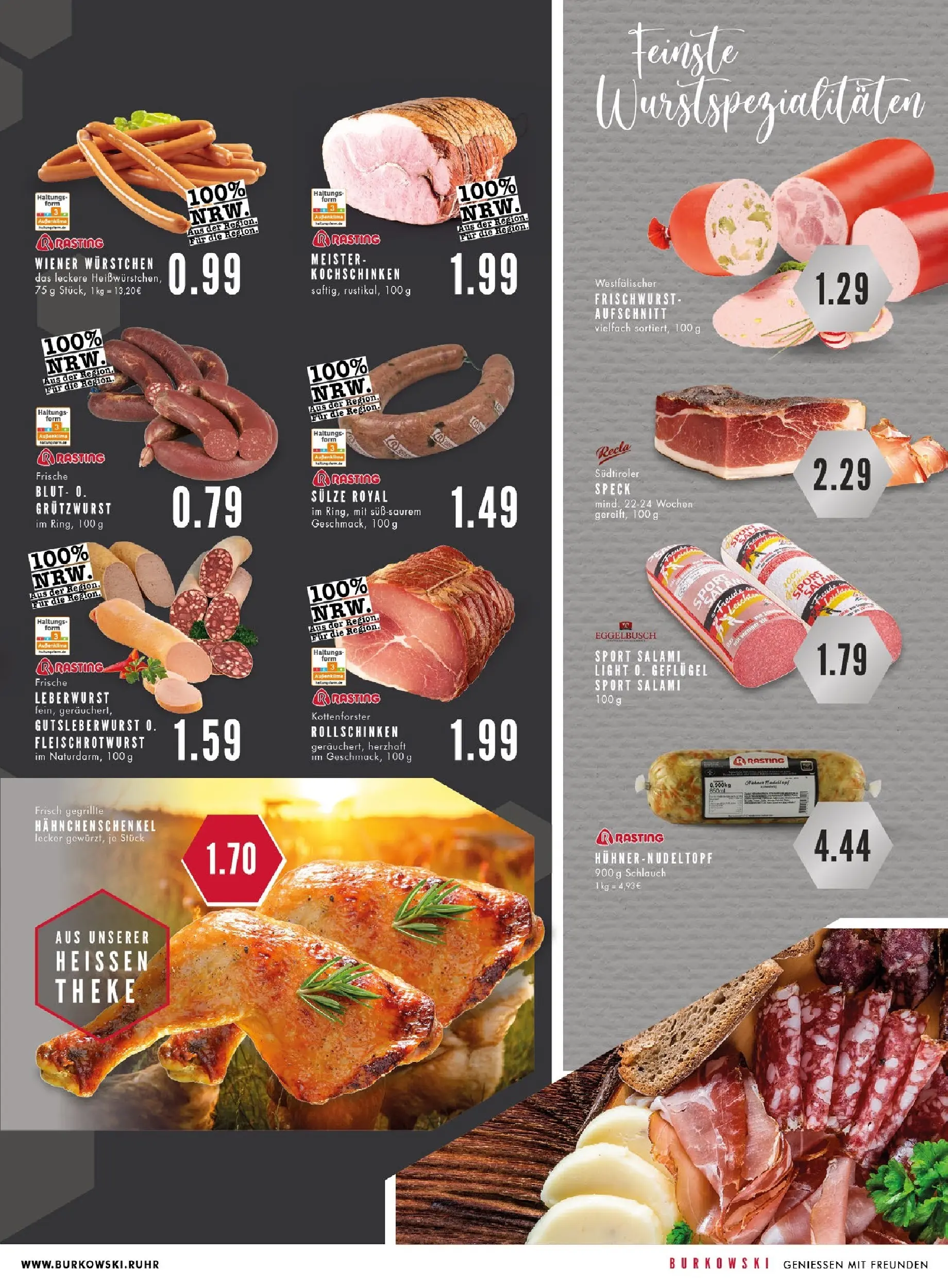 Edeka prospekt Bochum	 (ab 26.10.2025) » Angebote Online | Seite: 5 | Produkte: Wiener wurstchen, Hahnchenschenkel, Theke, Salami