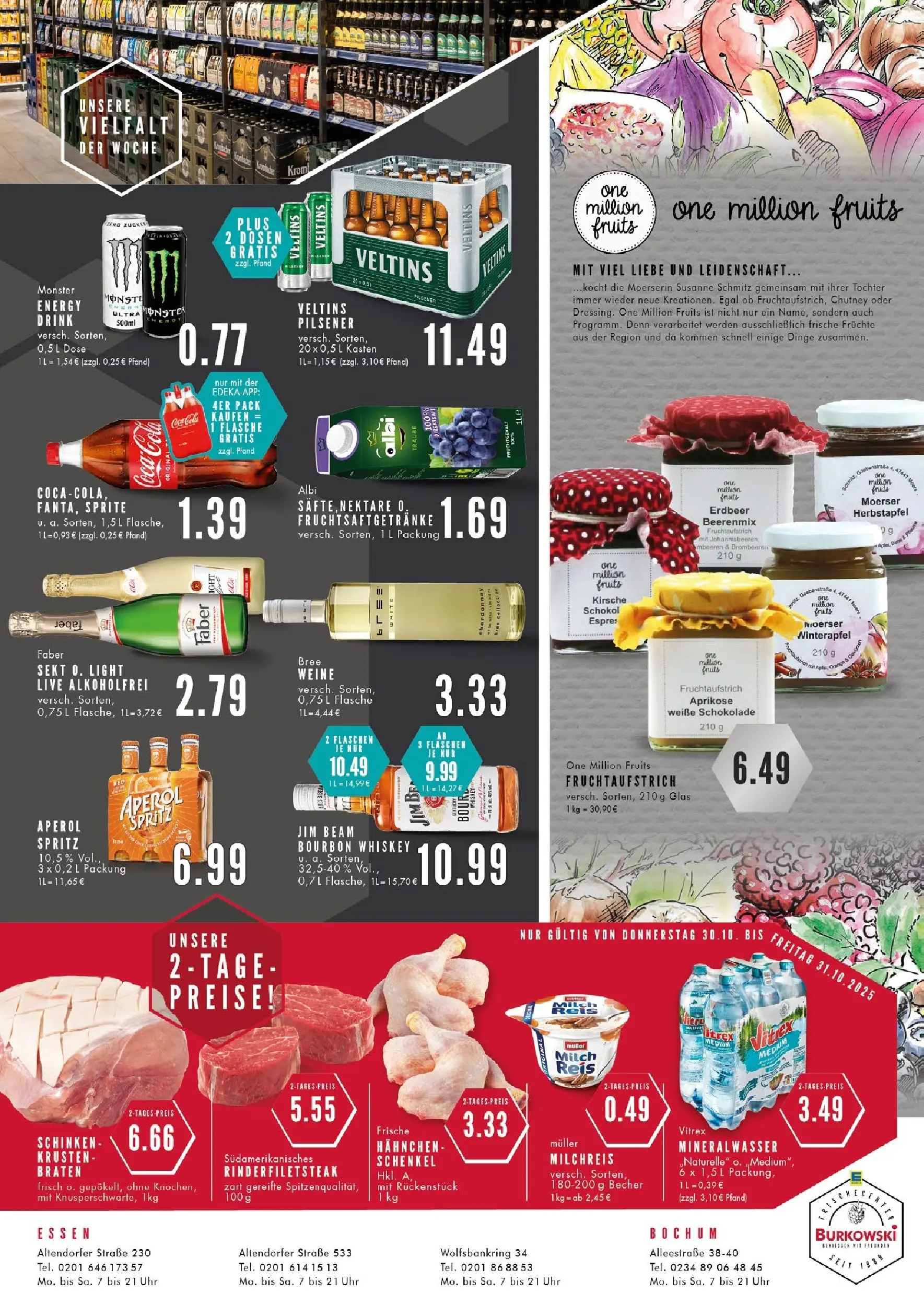 Edeka prospekt Bochum	 (ab 26.10.2025) » Angebote Online | Seite: 8 | Produkte: Coca cola, Milch, Bree, Pudding