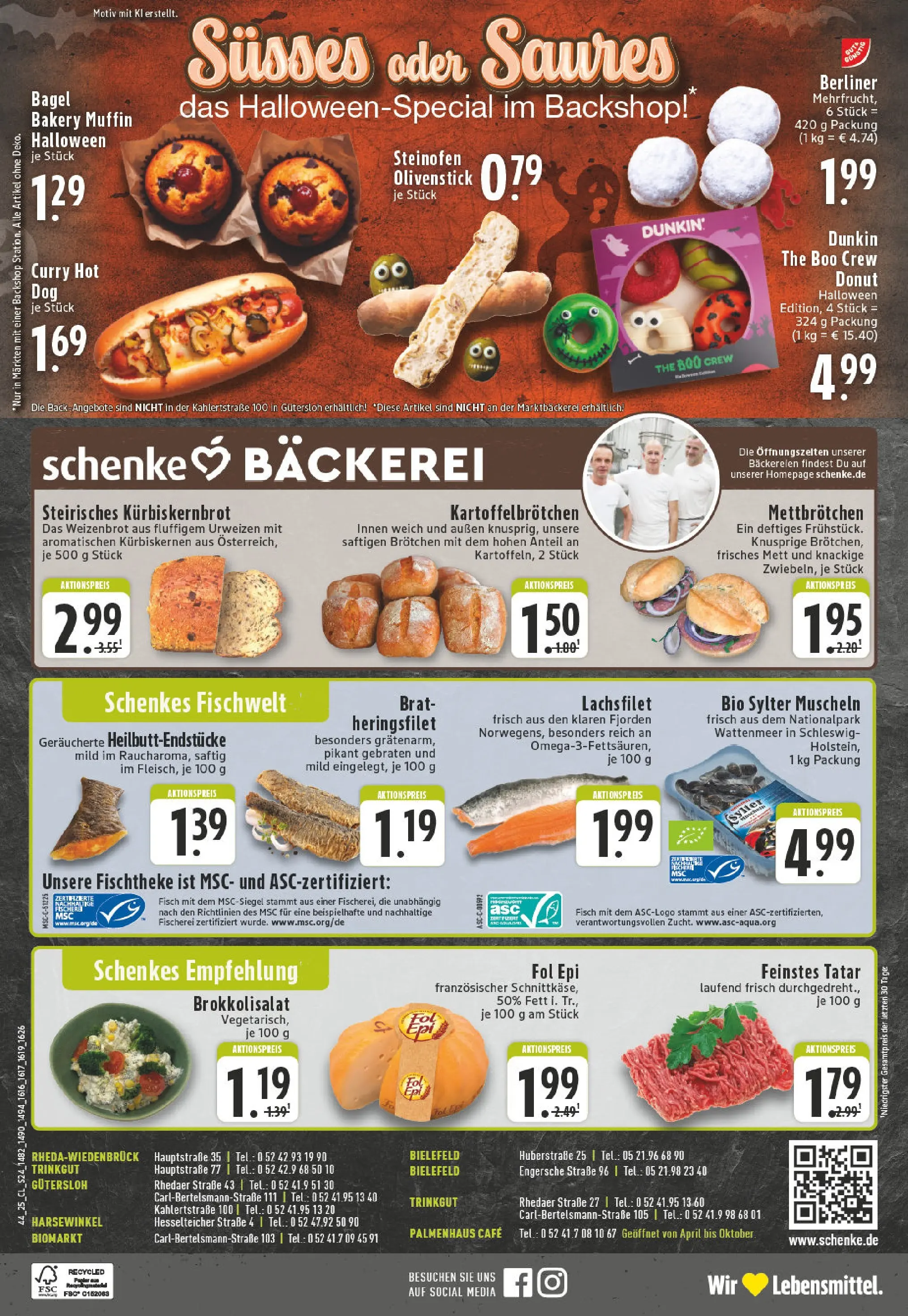 Edeka prospekt Harsewinkel	 (ab 26.10.2025) » Angebote Online | Seite: 24 | Produkte: Berliner, Bäckerei, Fisch