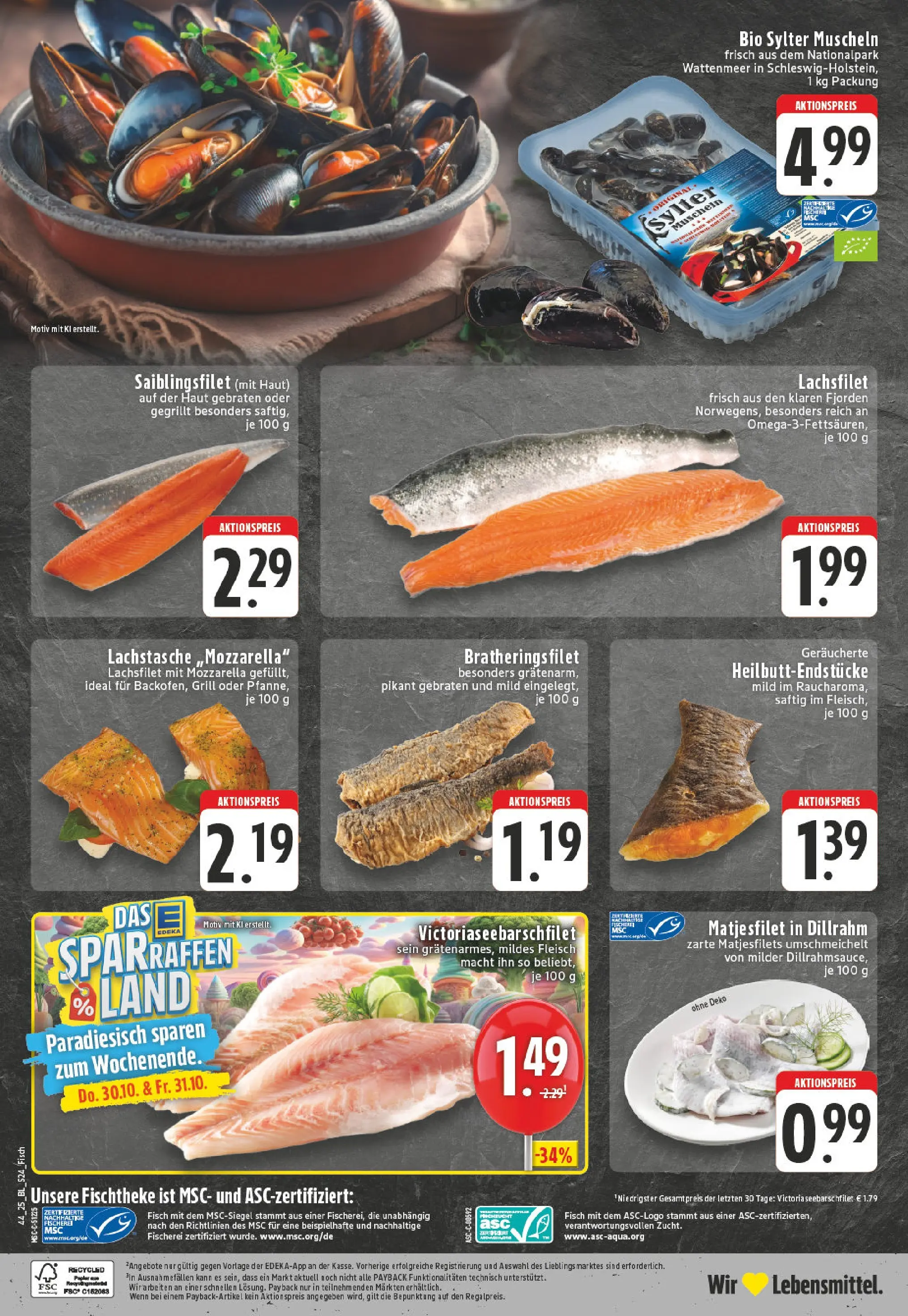 Edeka prospekt Grevenbroich-Südstadt	 (ab 26.10.2025) » Angebote Online | Seite: 24 | Produkte: Grill, Mozzarella, Fisch, Fleisch
