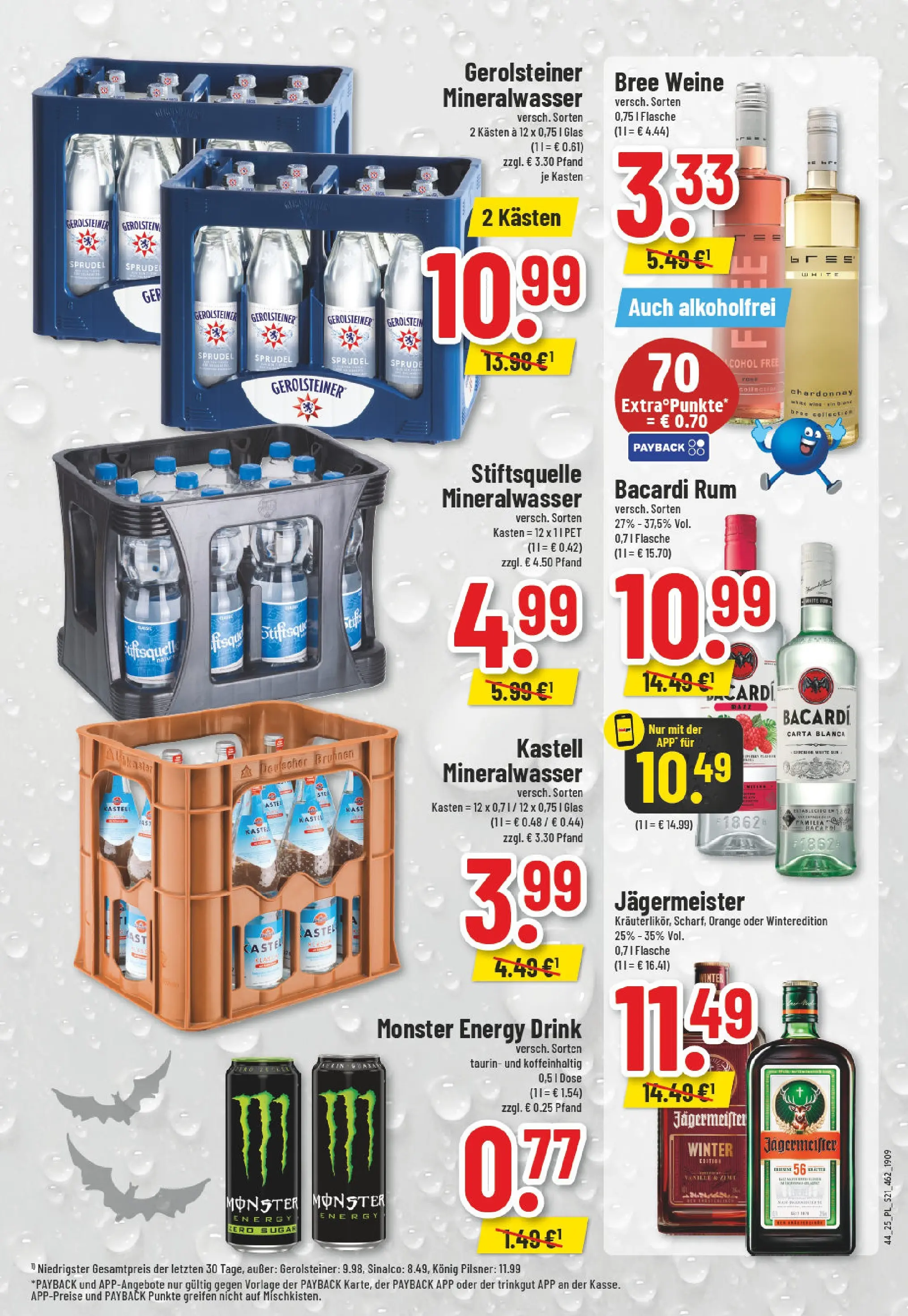 Edeka prospekt Moers-Rheinkamp	 (ab 26.10.2025) » Angebote Online | Seite: 21 | Produkte: Sinalco, Monster, Jägermeister, Gerolsteiner