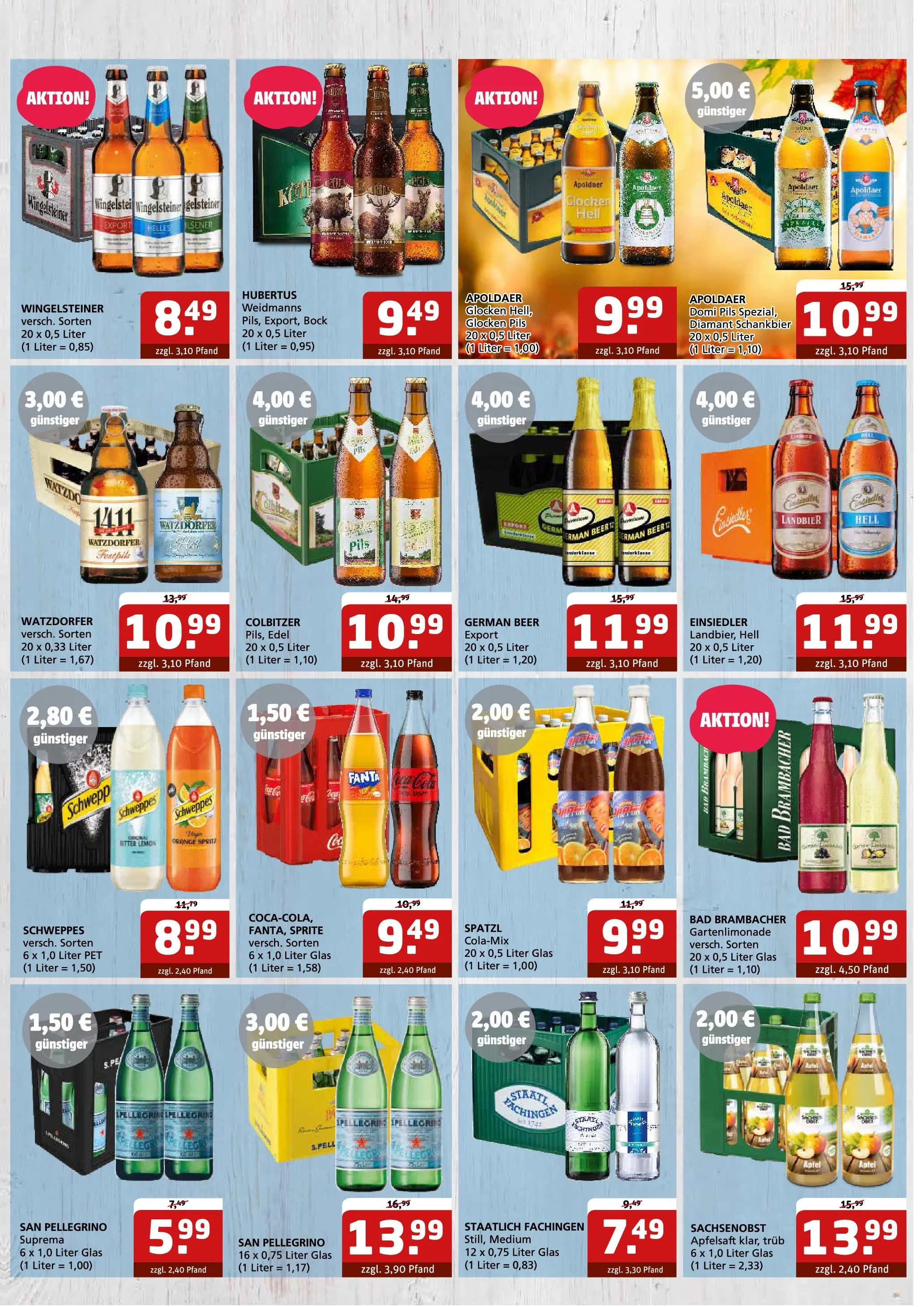 Entdecke - Getränke Quelle: Getränkeangebote (ab 26.10.2025) zum Blättern | Seite: 4 | Produkte: Fanta, Pils, Äpfel, Apfelsaft