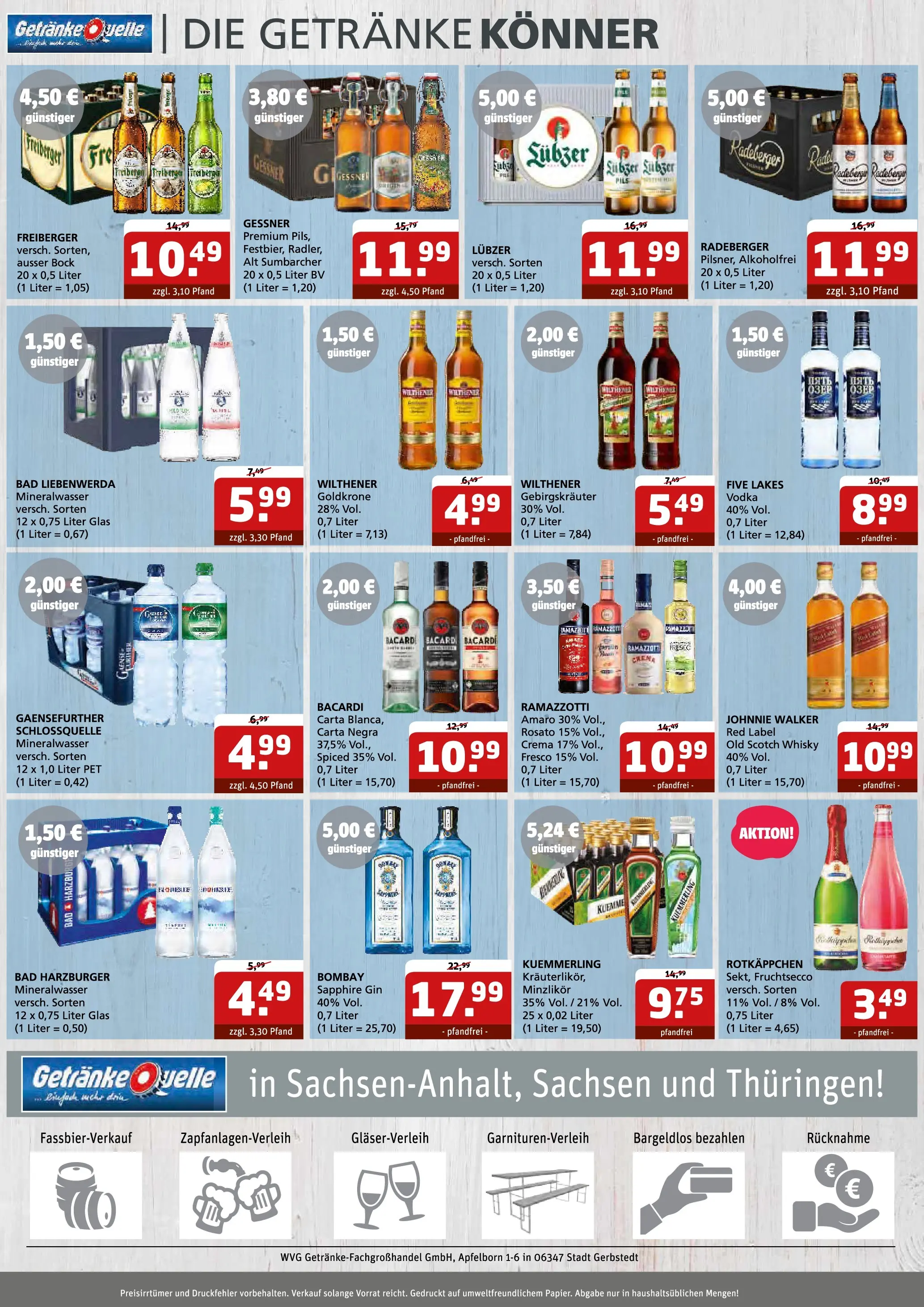 Entdecke - Getränke Quelle: Getränkeangebote (ab 26.10.2025) zum Blättern | Seite: 6 | Produkte: Whisky, Wilthener, Bad, Ramazzotti