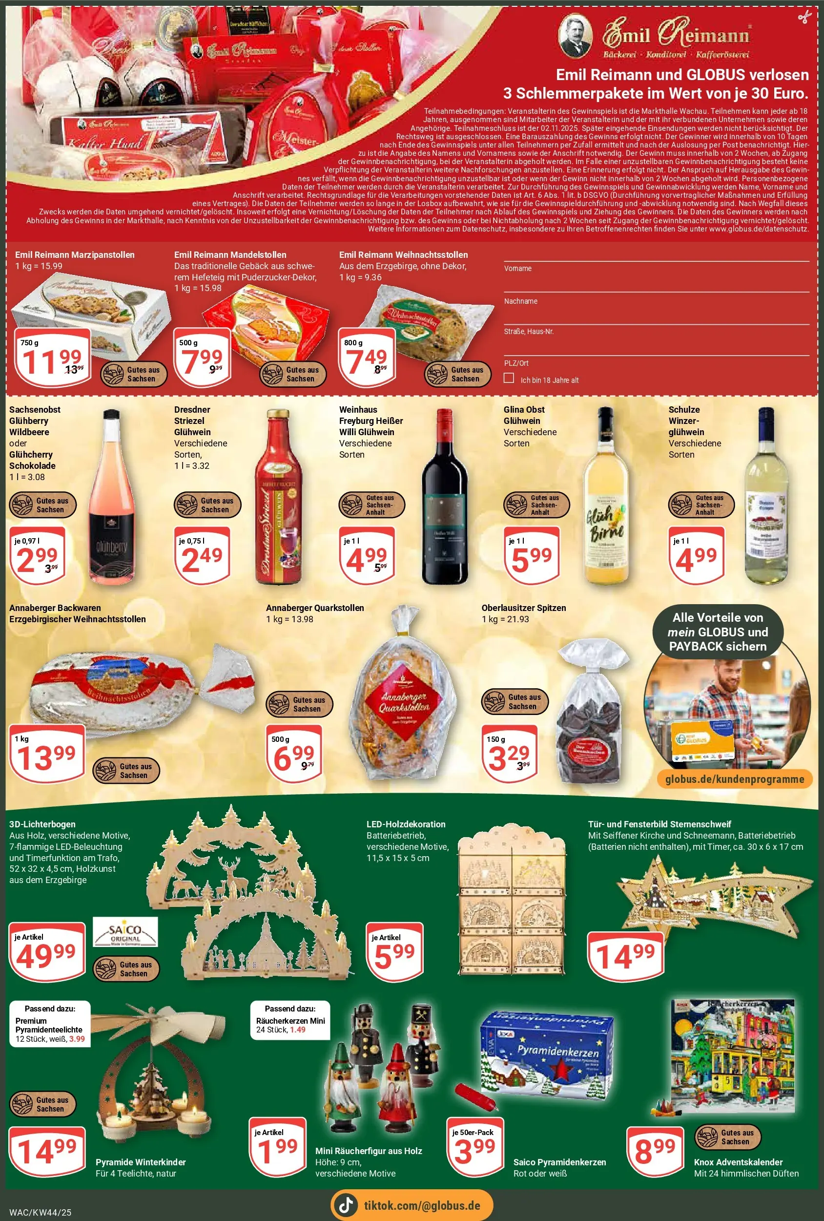 Globus prospekt Markkleeberg	 (ab 26.10.2025) » Angebote online | Seite: 2 | Produkte: Bäckerei, Schokolade, Tür, Birne