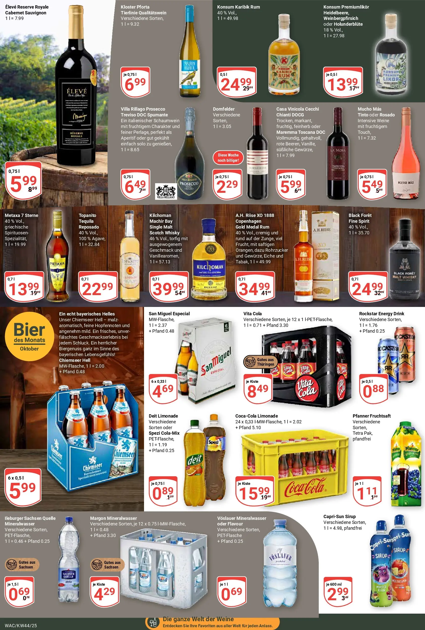 Globus prospekt Markkleeberg	 (ab 26.10.2025) » Angebote online | Seite: 17 | Produkte: Bier, Sirup, Metaxa, Fruchtsaft