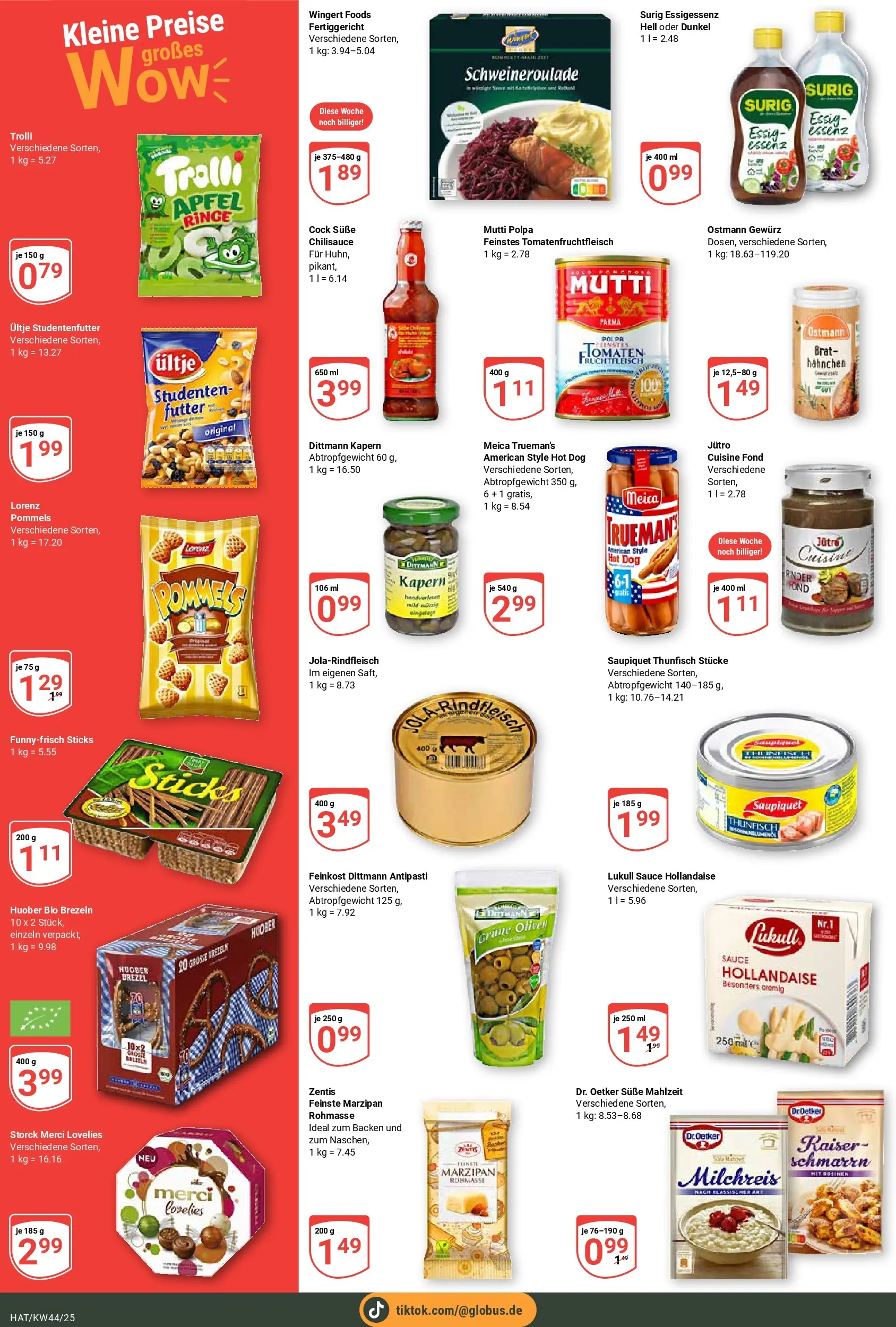 Globus prospekt Hattersheim	 (ab 26.10.2025) » Angebote online | Seite: 4 | Produkte: Merci, Thunfisch, Essig, Meica