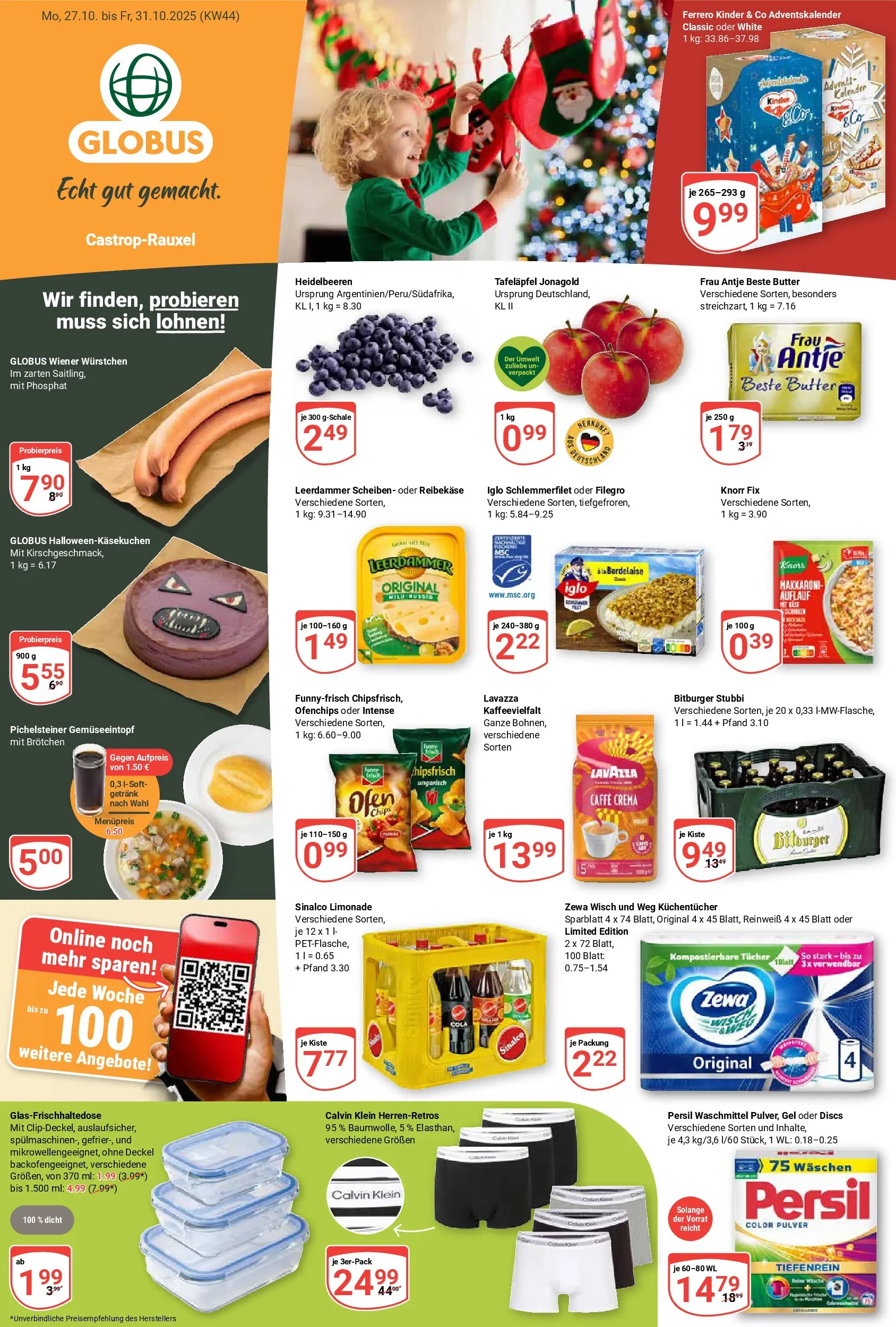 Globus prospekt Castrop-Rauxel	 (ab 26.10.2025) » Angebote online | Seite: 3 | Produkte: Knorr fix, Wiener wurstchen, Iglo, Leerdammer