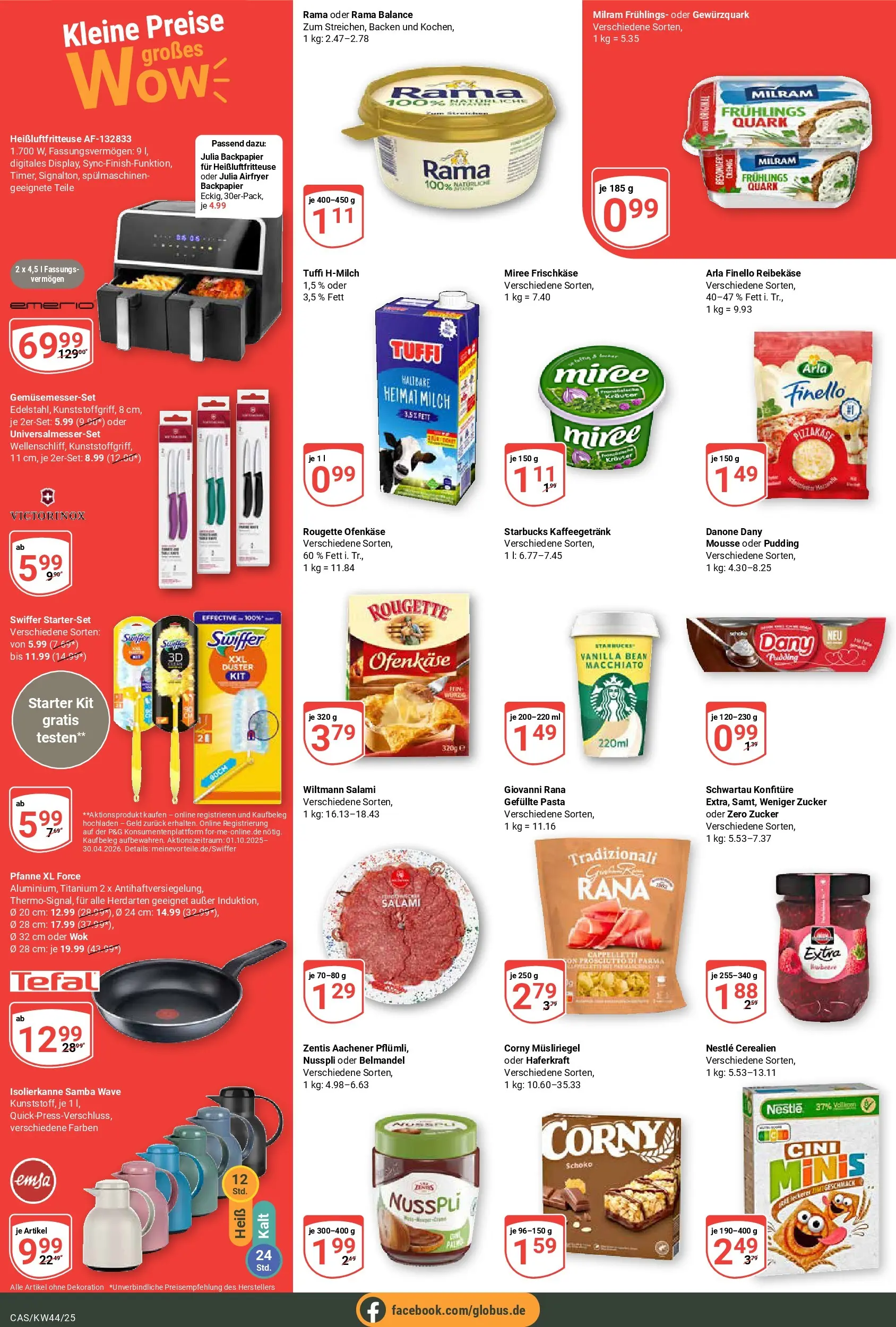 Globus prospekt Castrop-Rauxel	 (ab 26.10.2025) » Angebote online | Seite: 4 | Produkte: Quark, Rougette ofenkase, Pudding, Salami