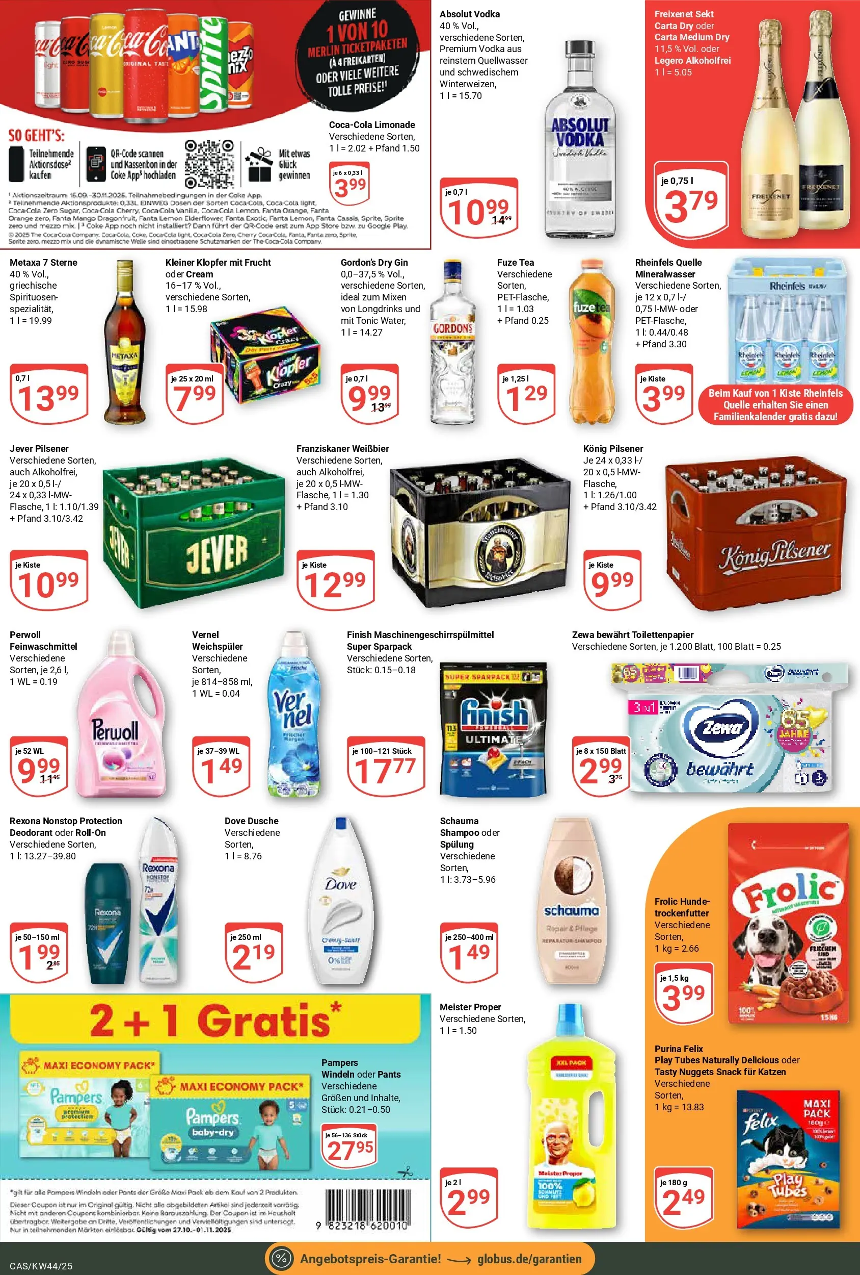 Globus prospekt Castrop-Rauxel	 (ab 26.10.2025) » Angebote online | Seite: 6 | Produkte: Pampers, Perwoll, Limonade, Mango