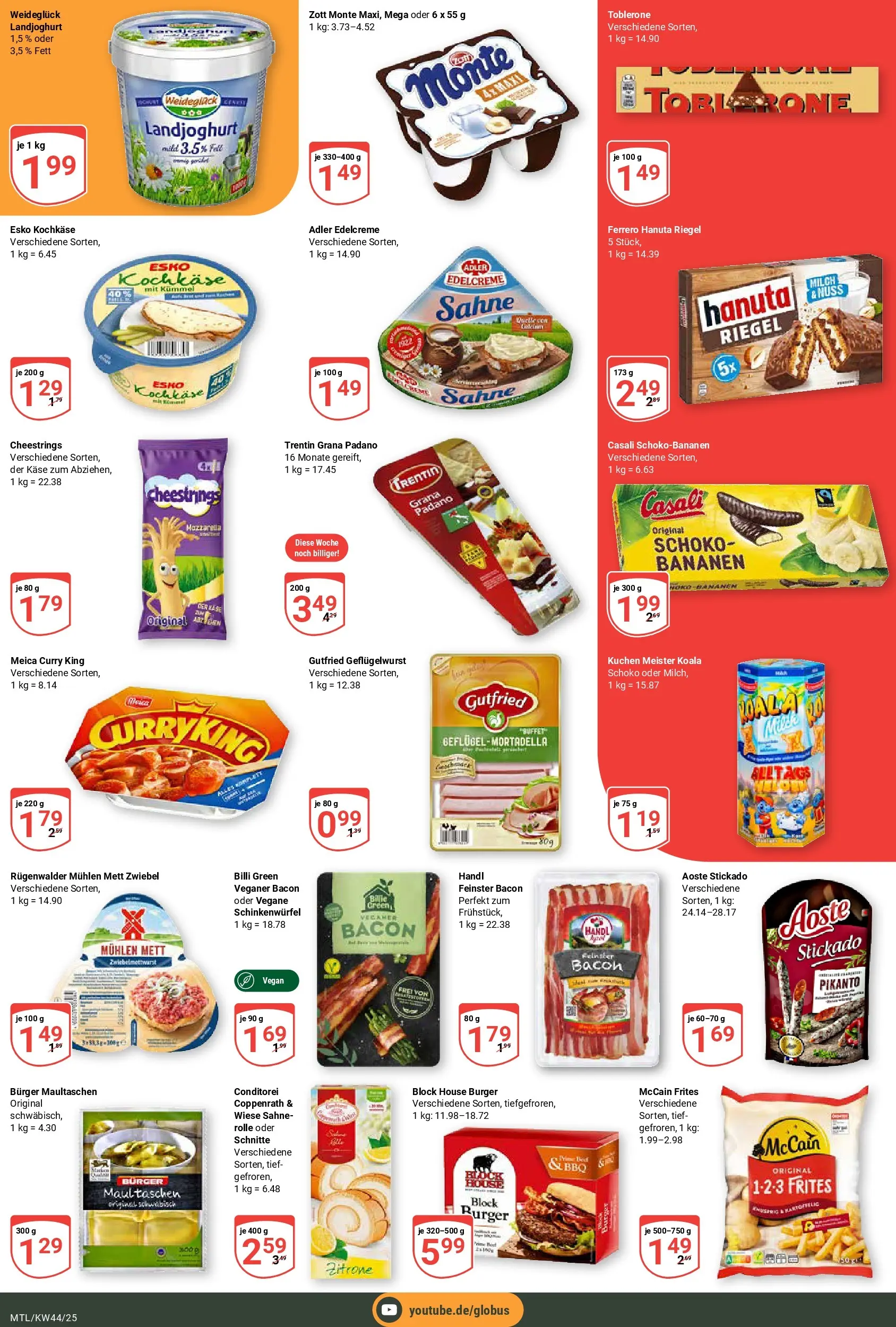 Globus prospekt Maintal-Dörnigheim	 (ab 26.10.2025) » Angebote online | Seite: 3 | Produkte: McCain, Schokobananen, Maultaschen, Sahne