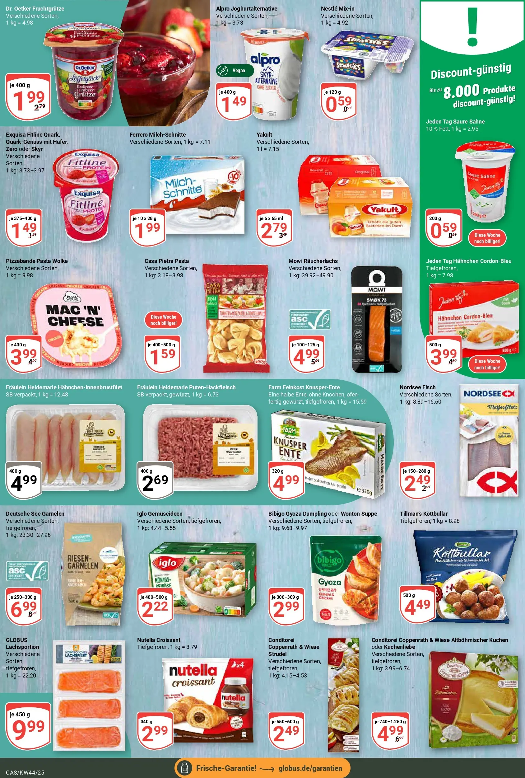 Globus prospekt Castrop-Rauxel	 (ab 26.10.2025) » Angebote online | Seite: 11 | Produkte: Milch, Fisch, Räucherlachs, Ente
