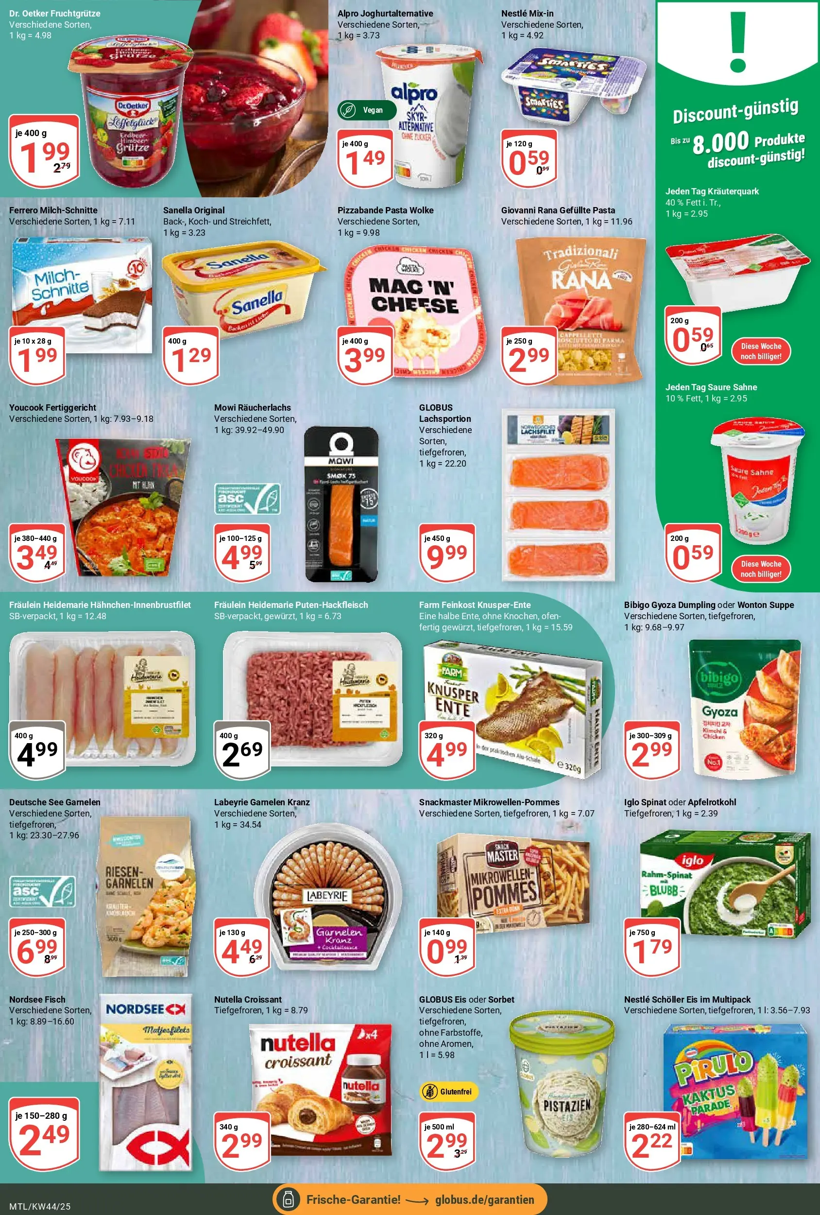 Globus prospekt Maintal-Dörnigheim	 (ab 26.10.2025) » Angebote online | Seite: 10 | Produkte: Croissant, Alpro, Sanella, Eis