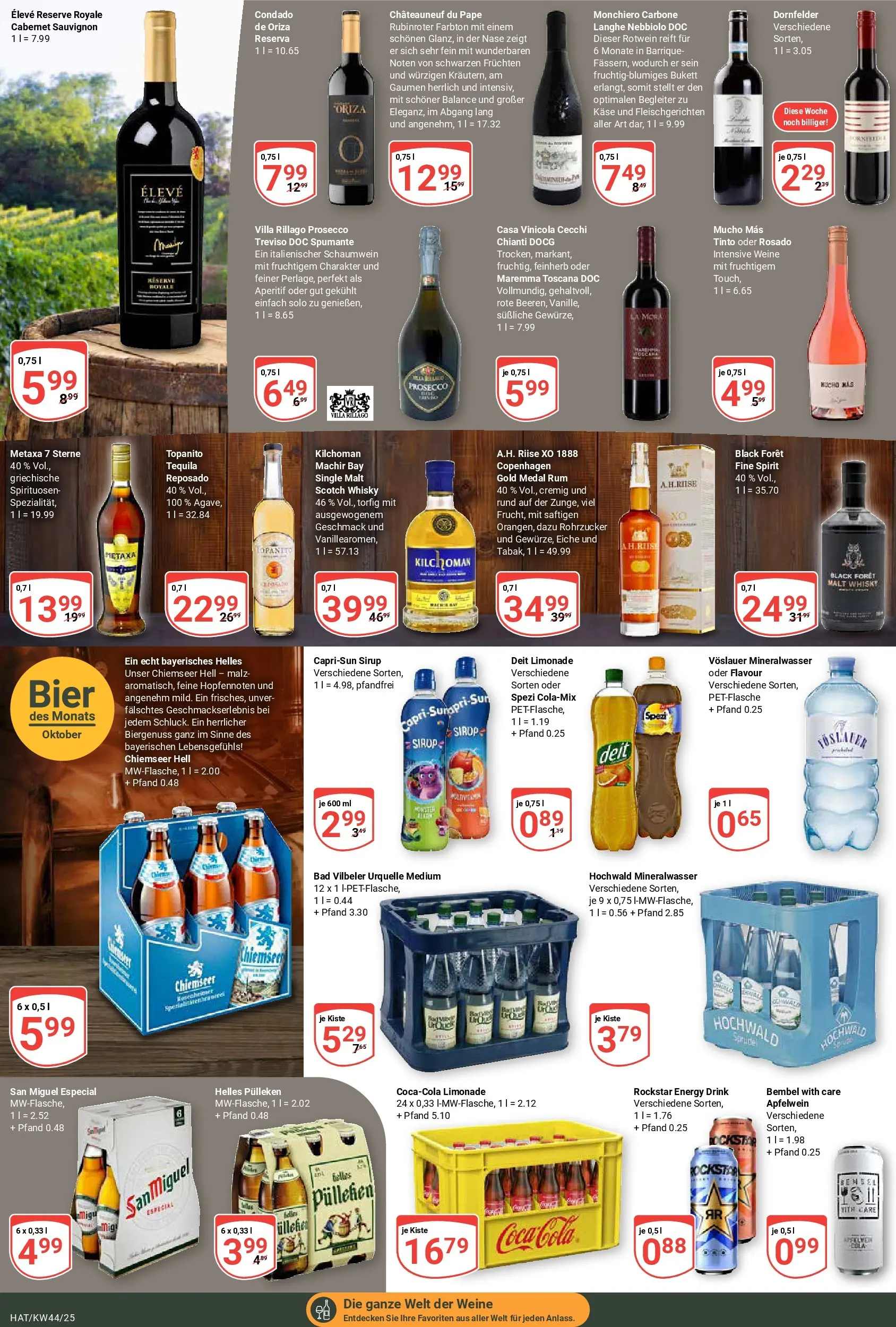 Globus prospekt Hattersheim	 (ab 26.10.2025) » Angebote online | Seite: 19 | Produkte: Whisky, Rotwein, Limonade, Prosecco