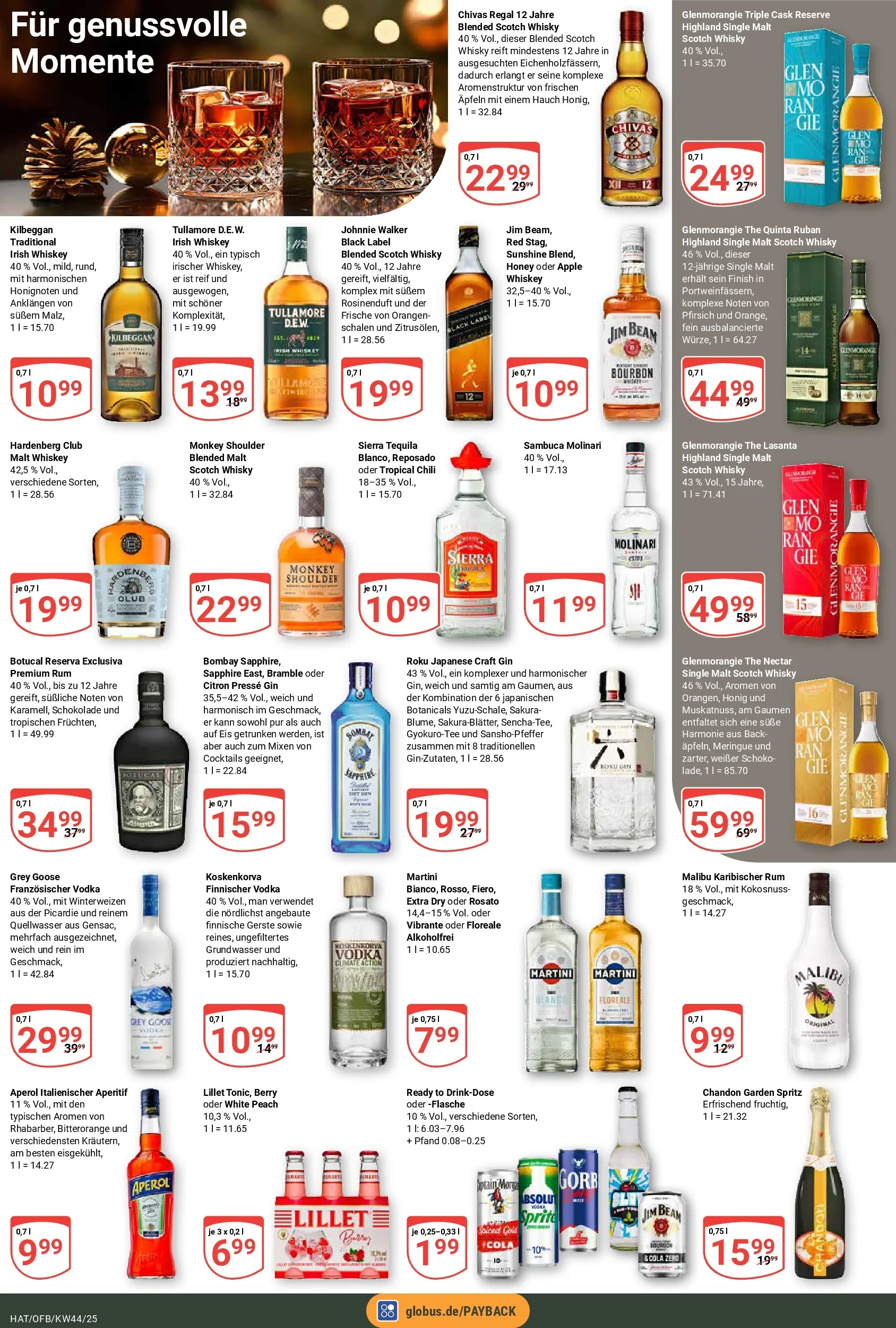 Globus prospekt Hattersheim	 (ab 26.10.2025) » Angebote online | Seite: 22 | Produkte: Jim beam, Regal, Lillet, Tequila