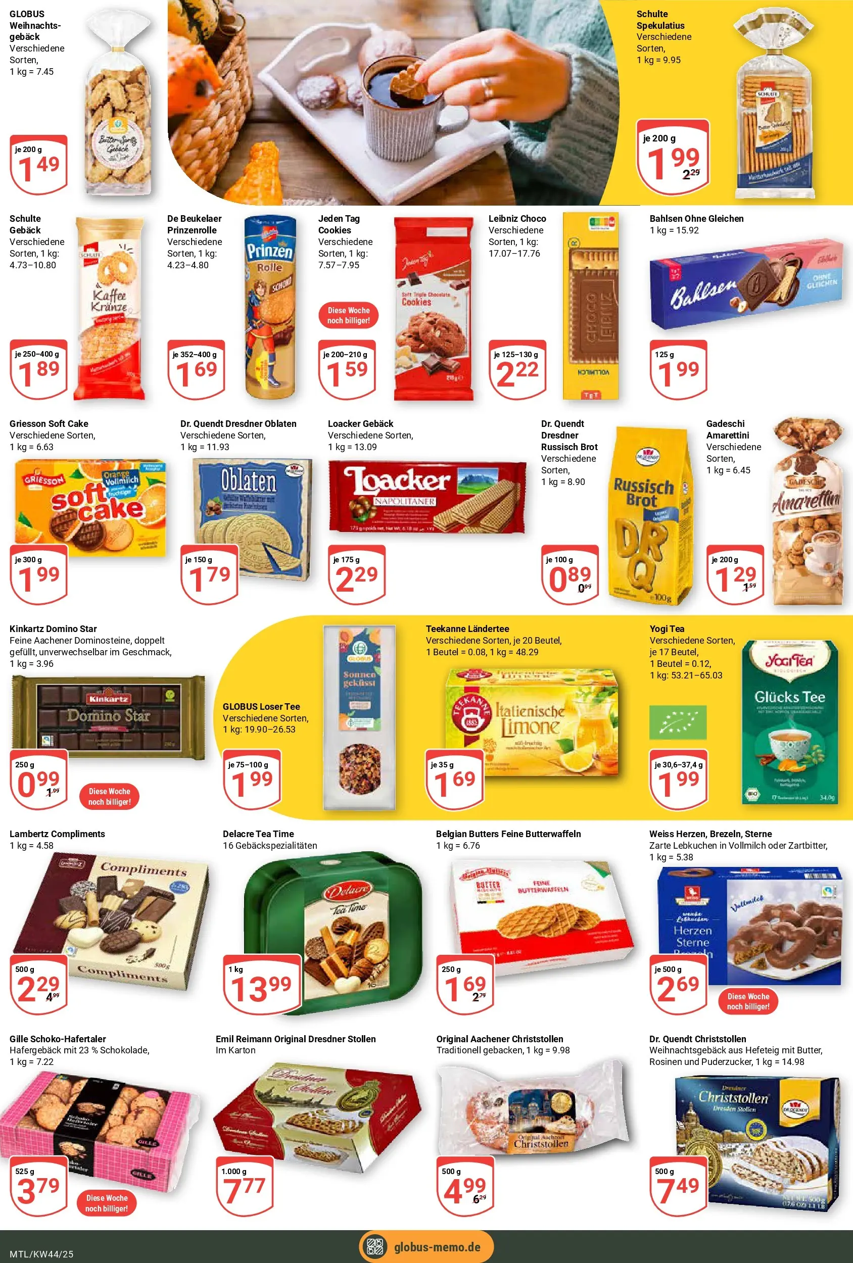 Globus prospekt Maintal-Dörnigheim	 (ab 26.10.2025) » Angebote online | Seite: 17 | Produkte: Butter, Rosinen, Teekanne, Tee